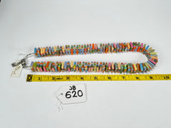 Jackie Brazil "Patricia" Liquorice Squares & Beads Spring Colour Mix 55cm Necklace ( N0025 )