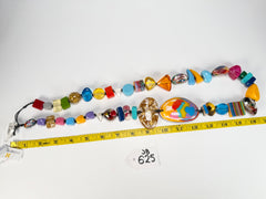 Jackie Brazil "Fusion" Mix Colours Long 110cm Bead Necklace ( N0040 )