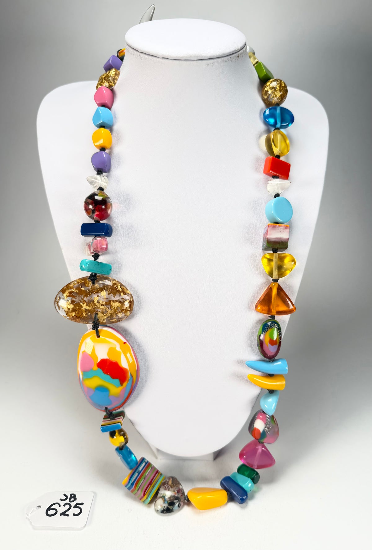 Jackie Brazil "Fusion" Mix Colours Long 110cm Bead Necklace ( N0040 )