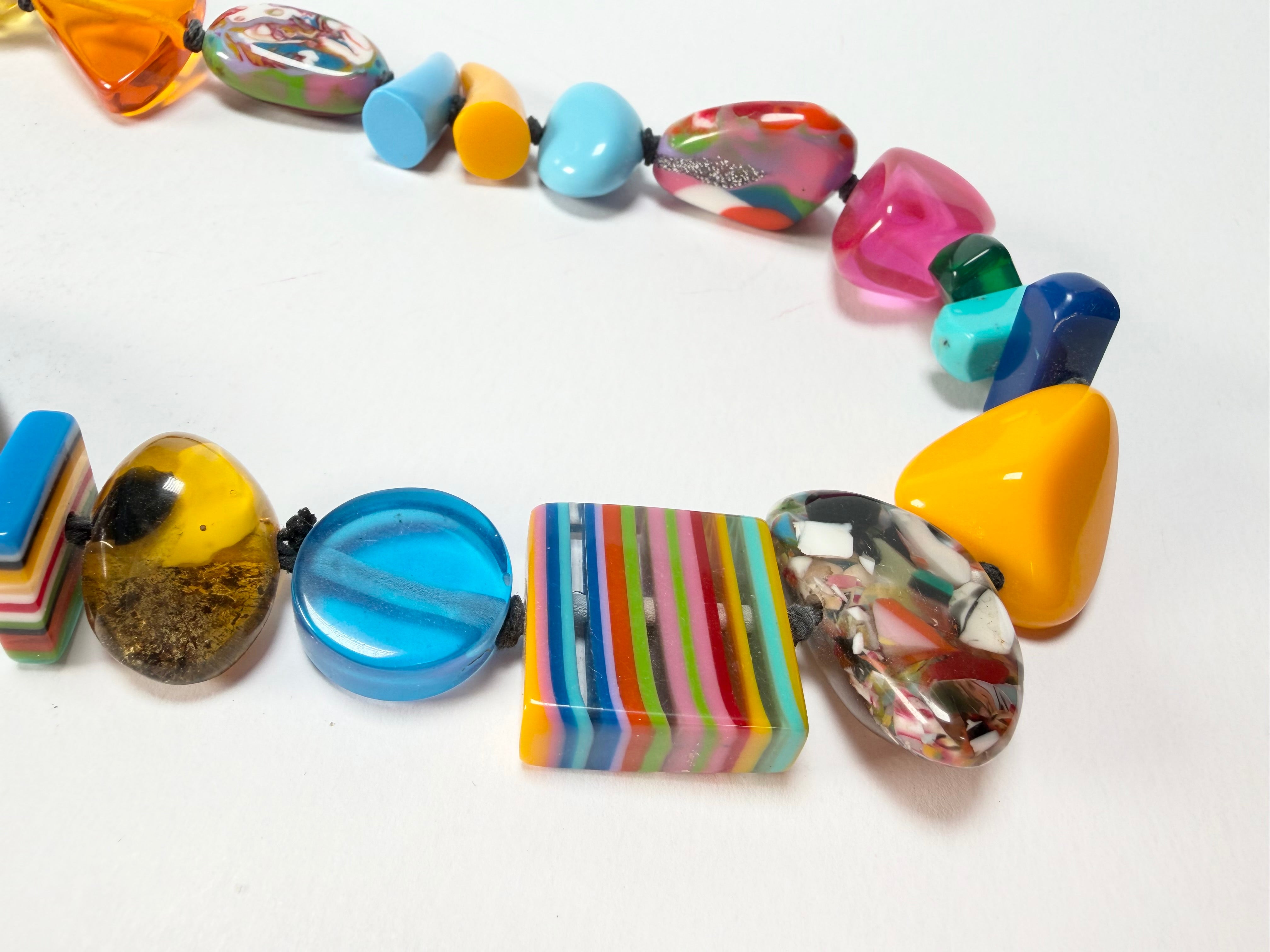 Jackie Brazil "Fusion" Mix Colours Long 110cm Bead Necklace ( N0040 )