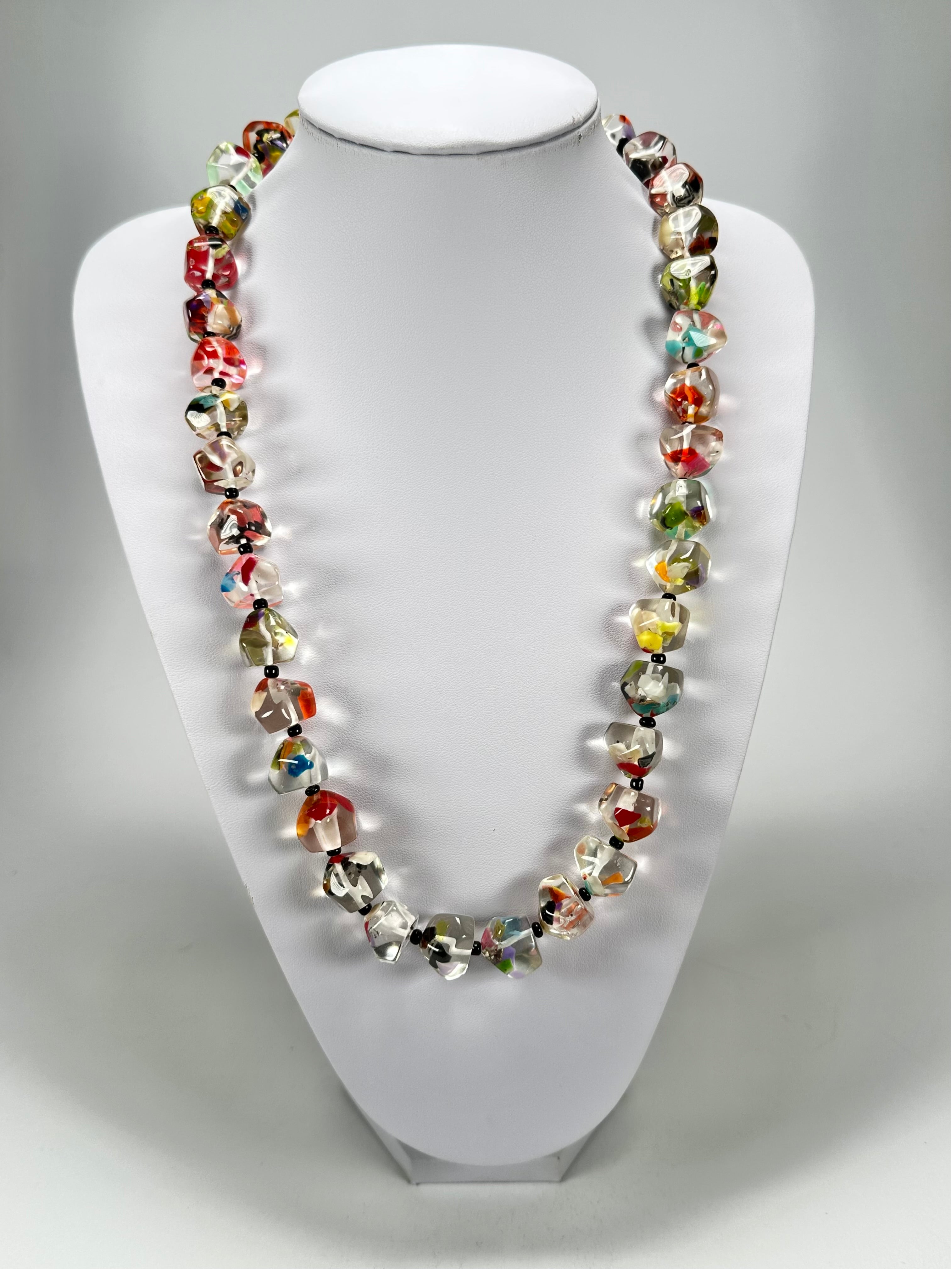 Jackie Brazil "Camille" Cascade Small Stones 70cm Necklace ( N0075 )