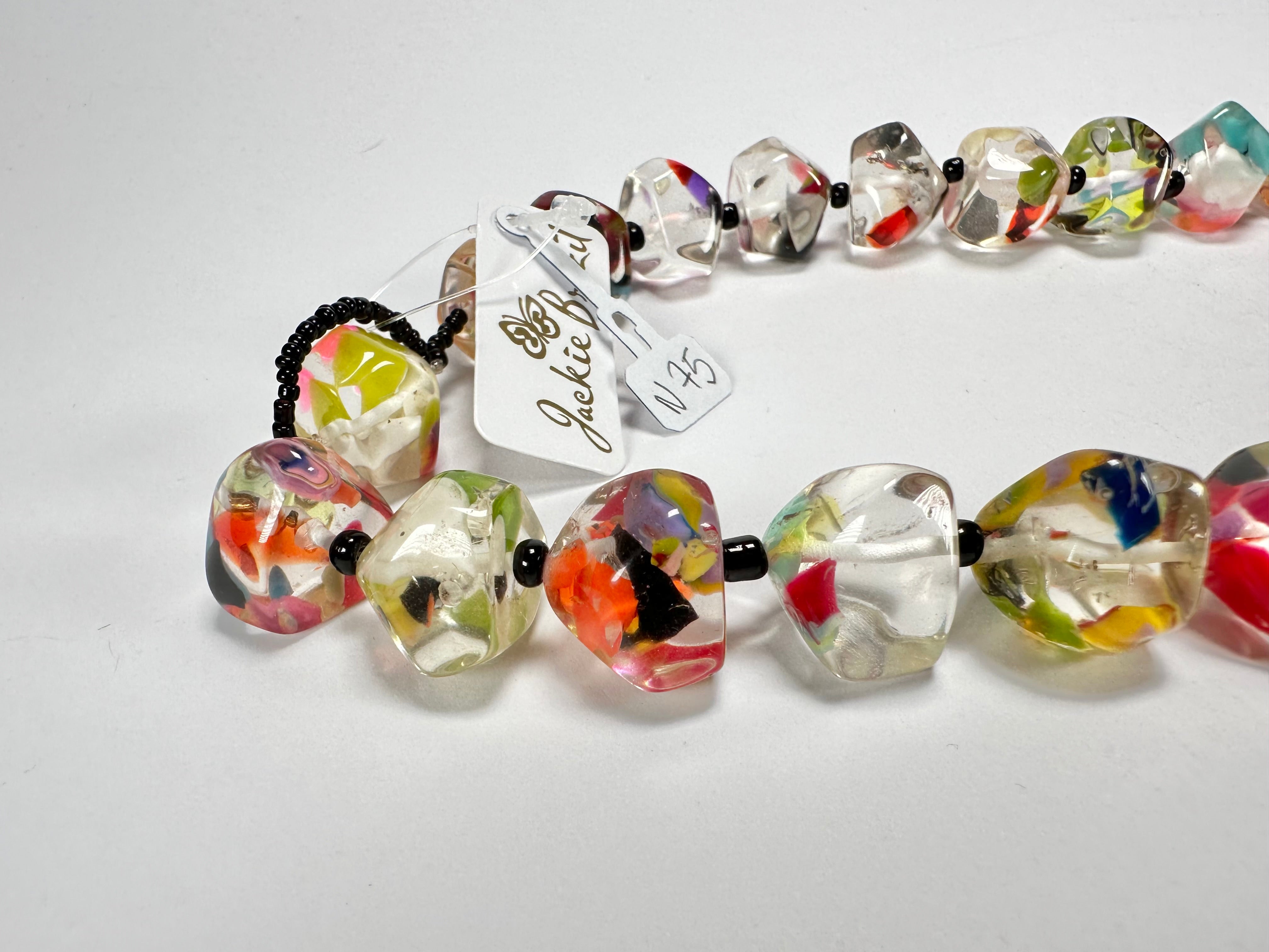 Jackie Brazil "Camille" Cascade Small Stones 70cm Necklace ( N0075 )