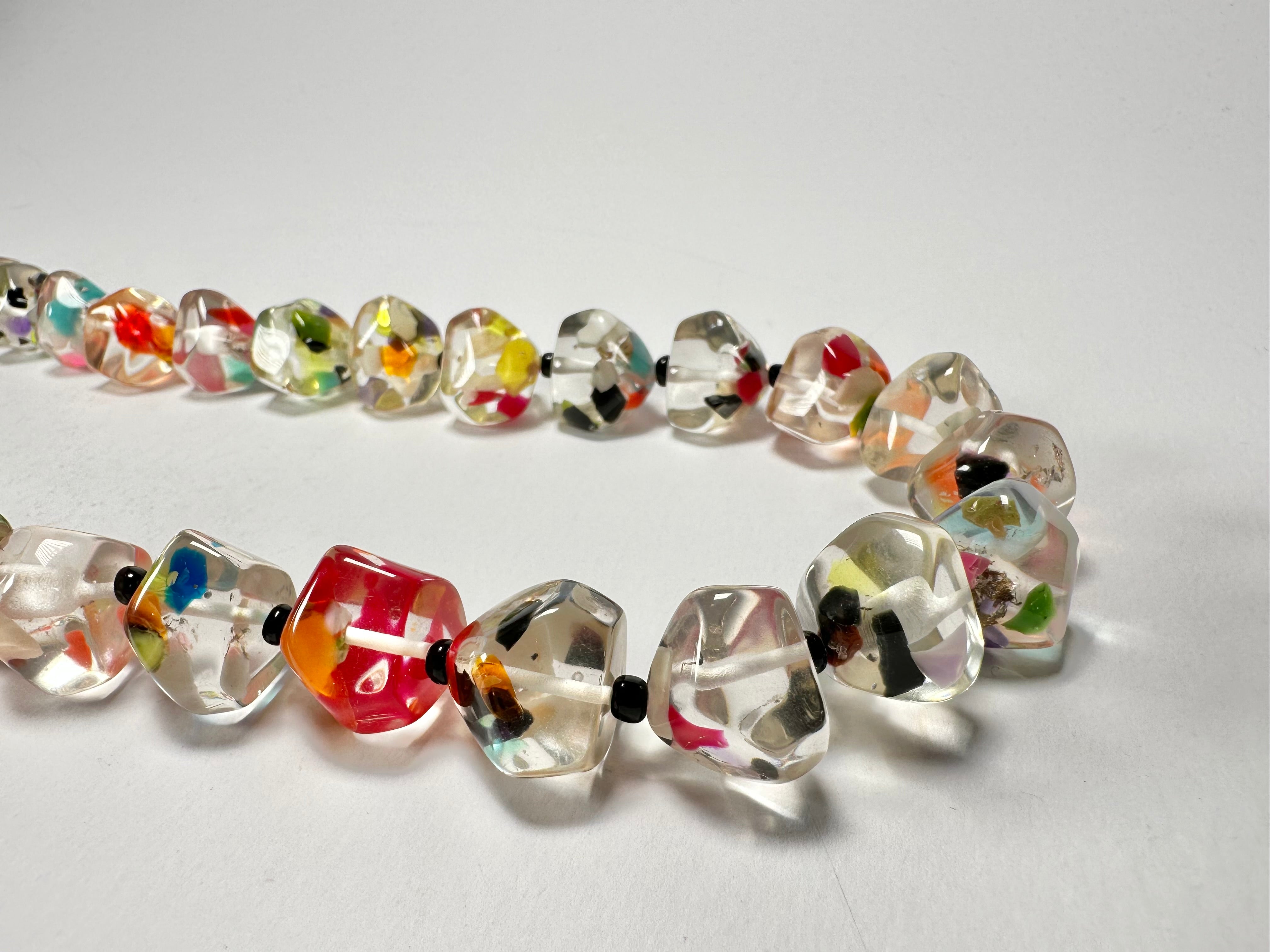 Jackie Brazil "Camille" Cascade Small Stones 70cm Necklace ( N0075 )