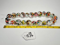 Jackie Brazil "Large spheres"  Short Abstract Cascade Necklace 50cm ( N2692 )