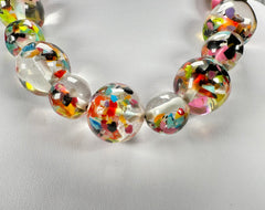 Jackie Brazil "Large spheres"  Short Abstract Cascade Necklace 50cm ( N2692 )