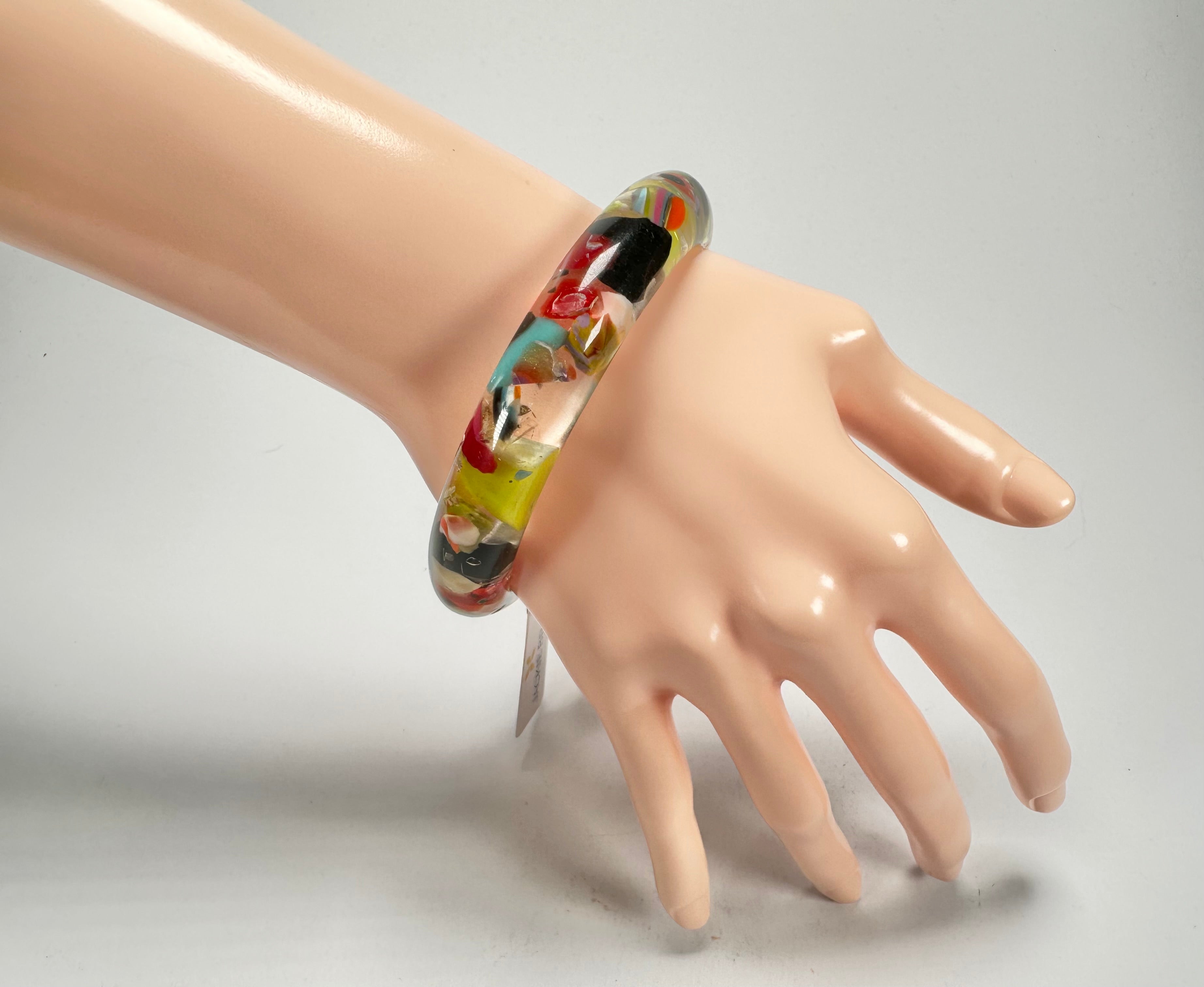 Jackie Brazil "Cushie" Cascade Solid Round 1.3cm Bangle ( B0300 )