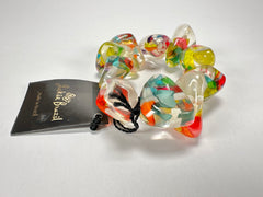 Jackie Brazil "Diamonds" Cascade Flintstone Bone Bracelet ( B0211 )