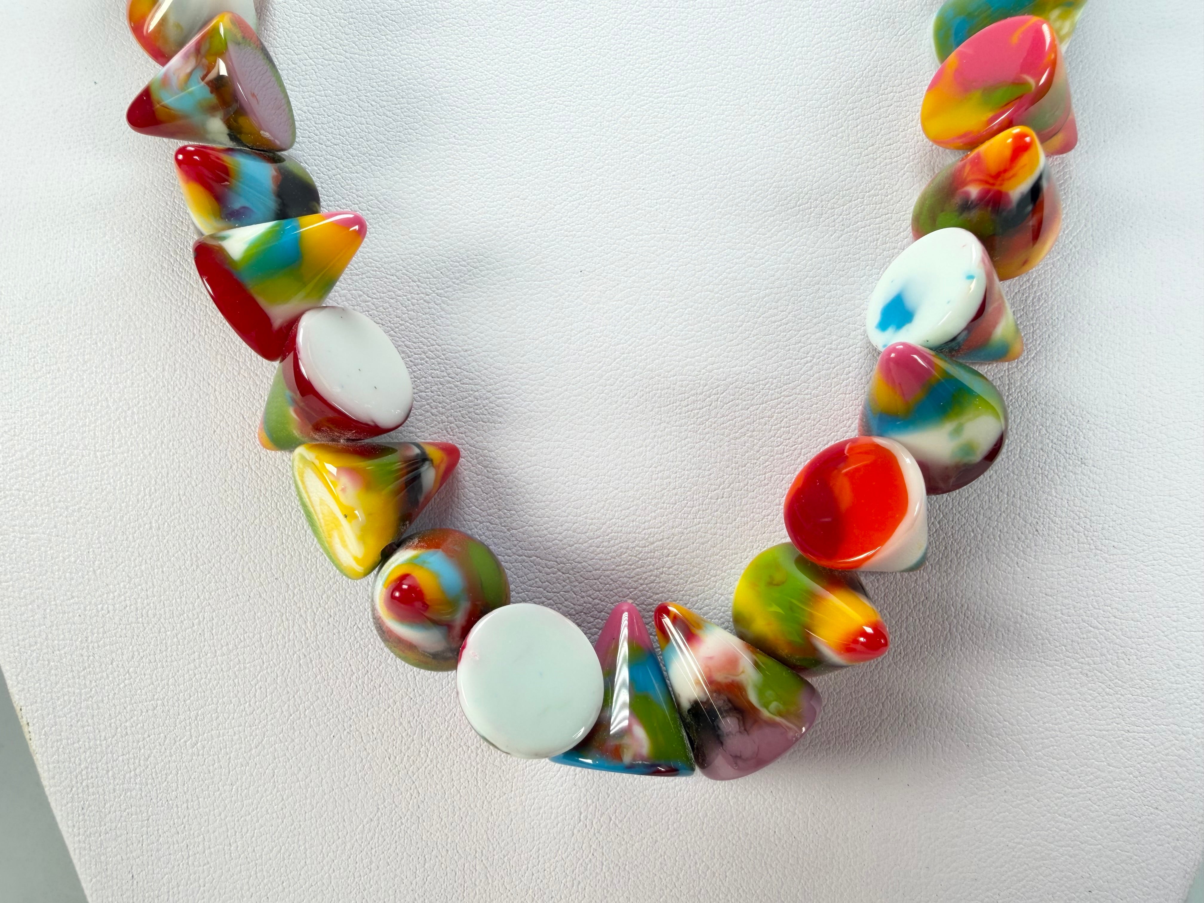 Jackie Brazil "Corina" Small Cones Kandinsky 55cm Necklace ( N0058 )