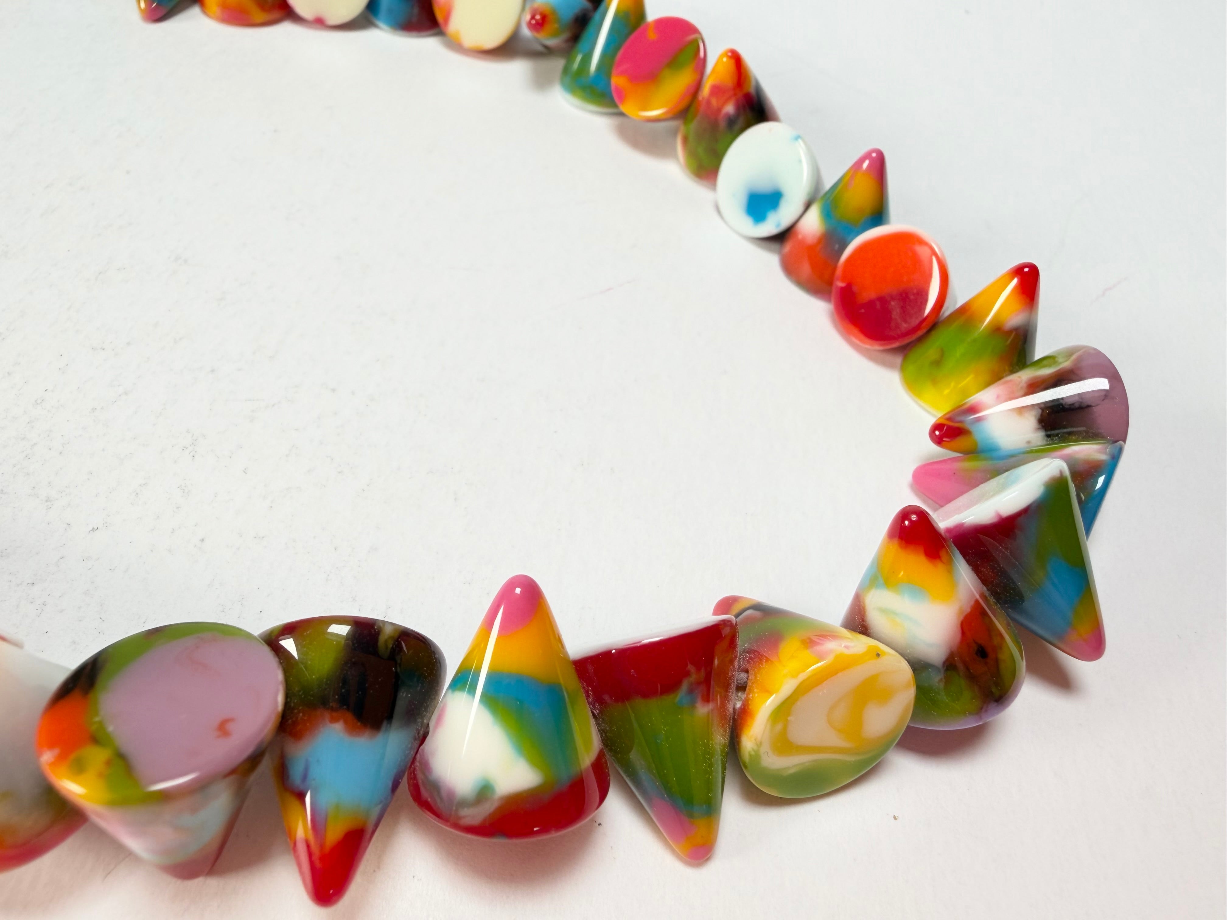 Jackie Brazil "Corina" Small Cones Kandinsky 55cm Necklace ( N0058 )