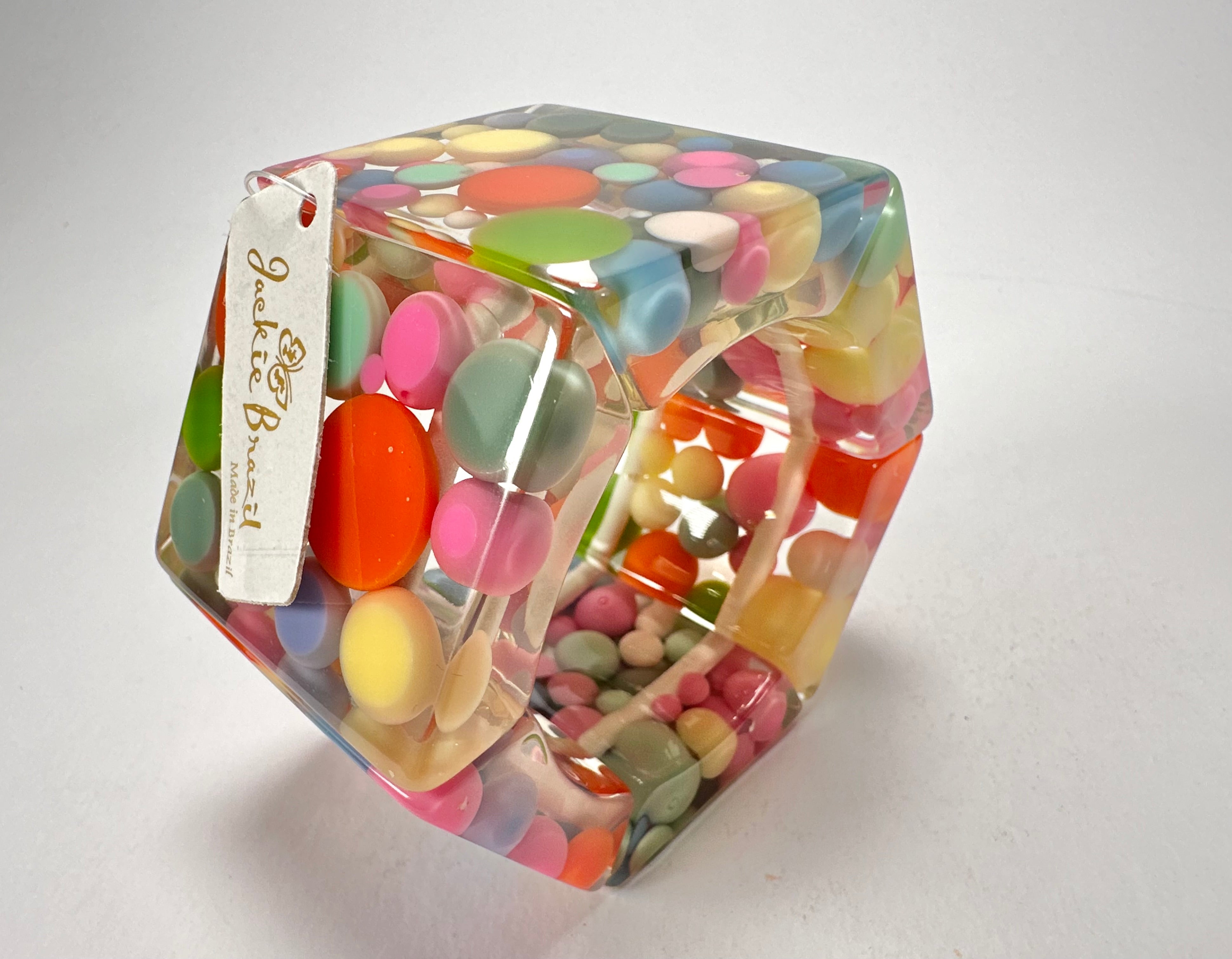 Jackie Brazil "Sabrina" Spots Hexagonal Elasticated 5cm Bracelet ( B2522 )