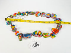 Jackie Brazil "Indiana" Kandinsky Multi-Bead Medium Resin 70cm Necklace ( N0033 )