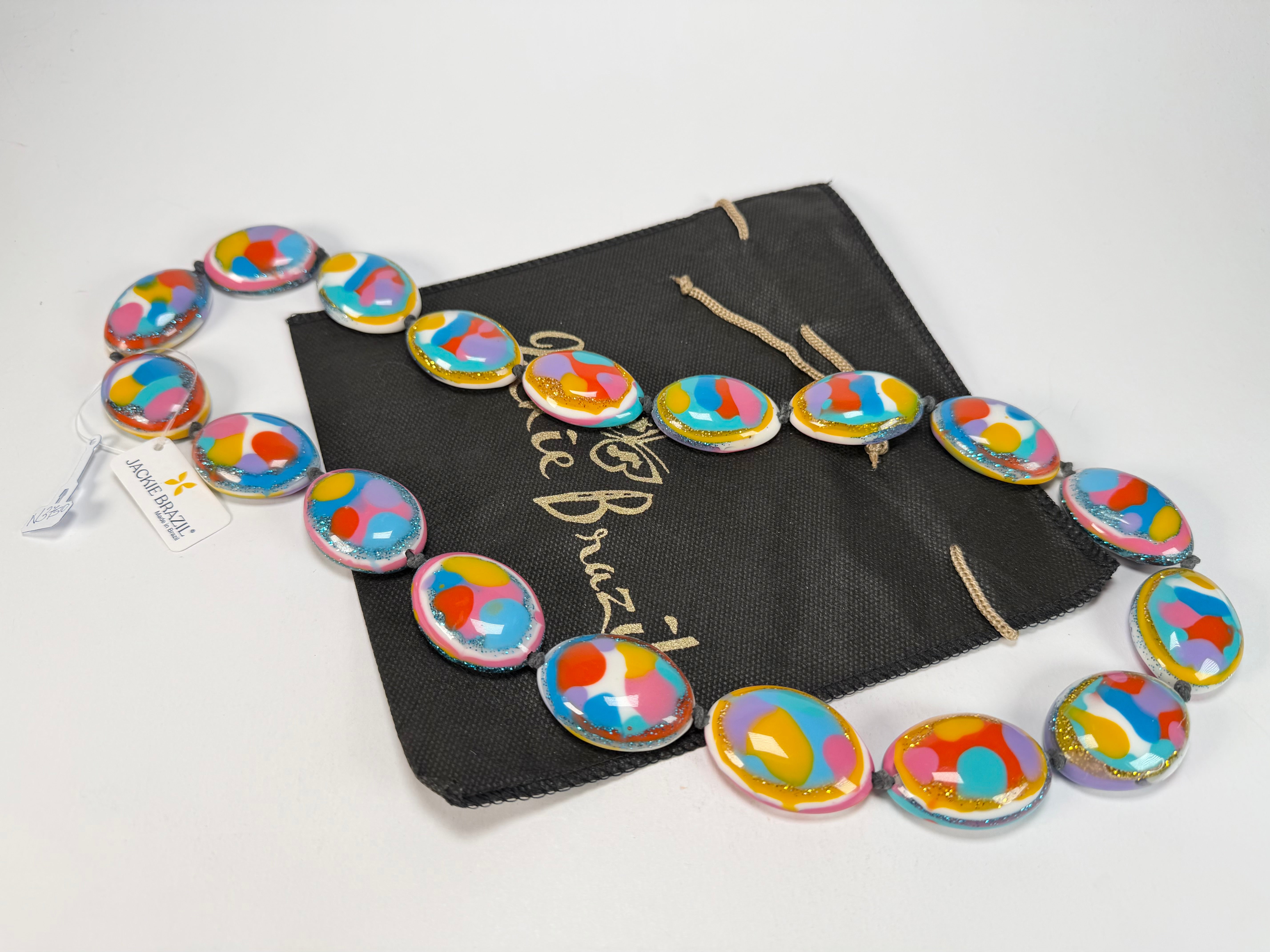 Jackie Brazil "Kathy" Small Riverstones Kandinsky 70cm Necklace ( N3750 )