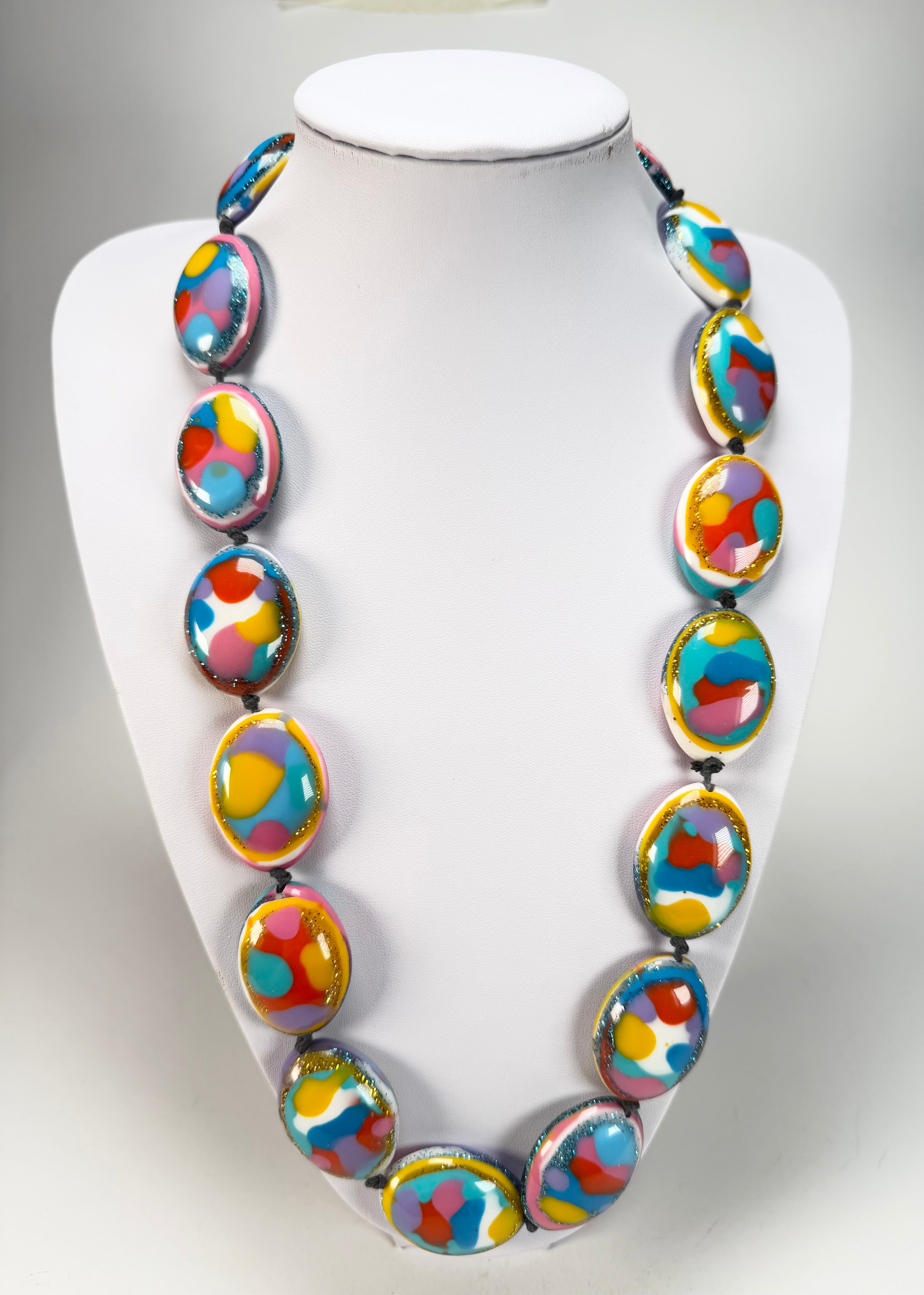 Jackie Brazil "Kathy" Small Riverstones Kandinsky 70cm Necklace ( N3750 )