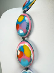 Jackie Brazil "Kathy" Small Riverstones Kandinsky 70cm Necklace ( N3750 )