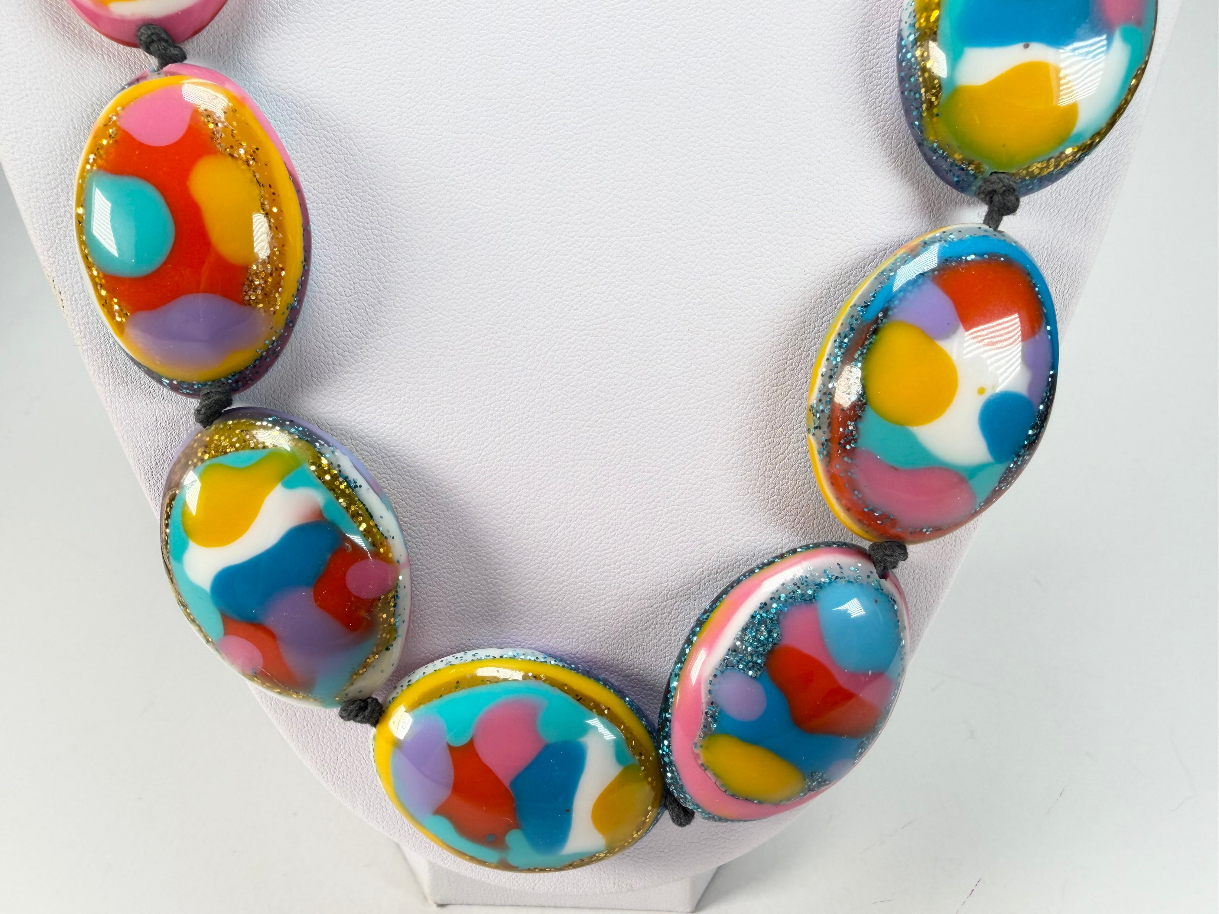 Jackie Brazil "Kathy" Small Riverstones Kandinsky 70cm Necklace ( N3750 )