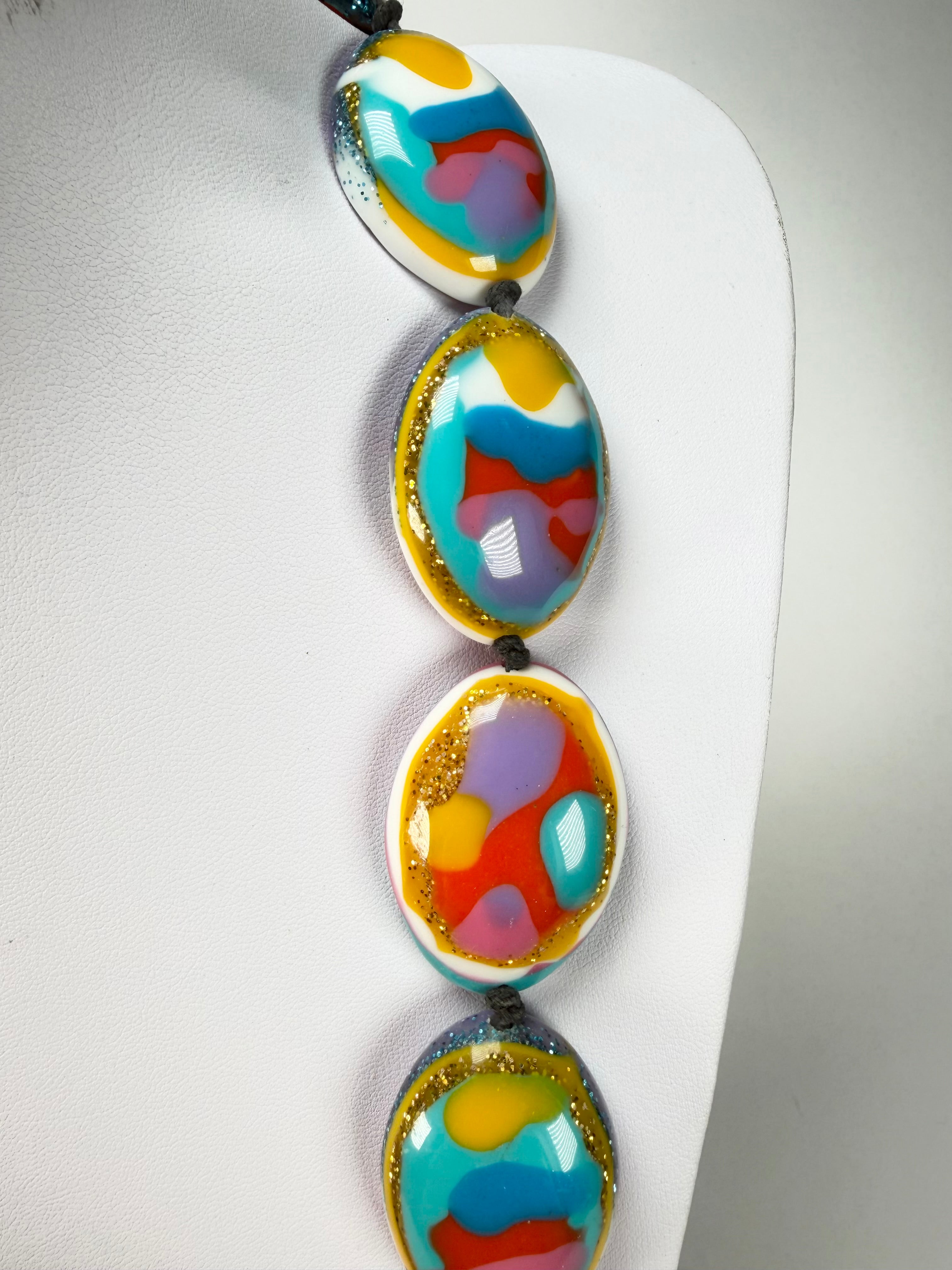 Jackie Brazil "Kathy" Small Riverstones Kandinsky 70cm Necklace ( N3750 )