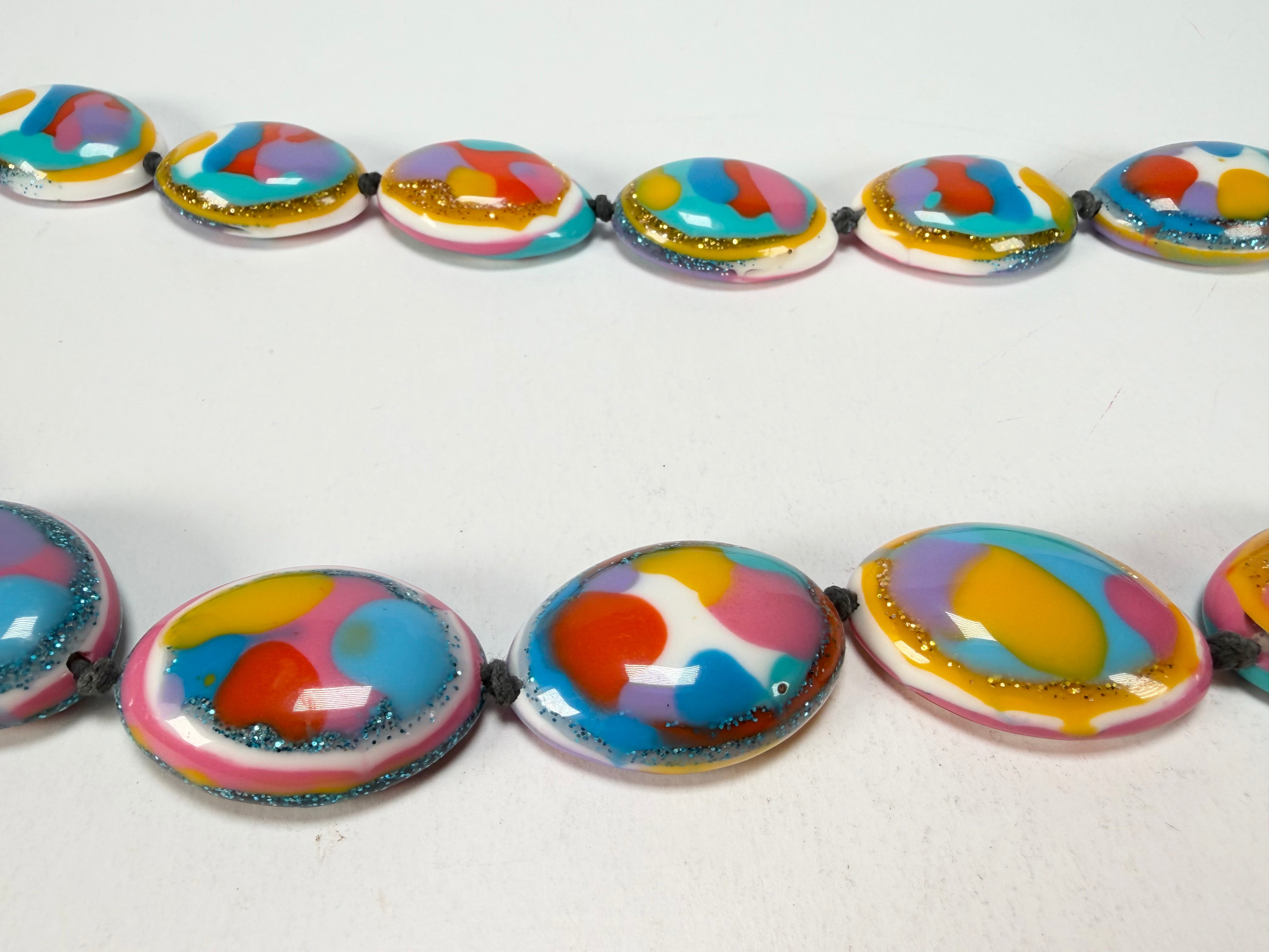 Jackie Brazil "Kathy" Small Riverstones Kandinsky 70cm Necklace ( N3750 )
