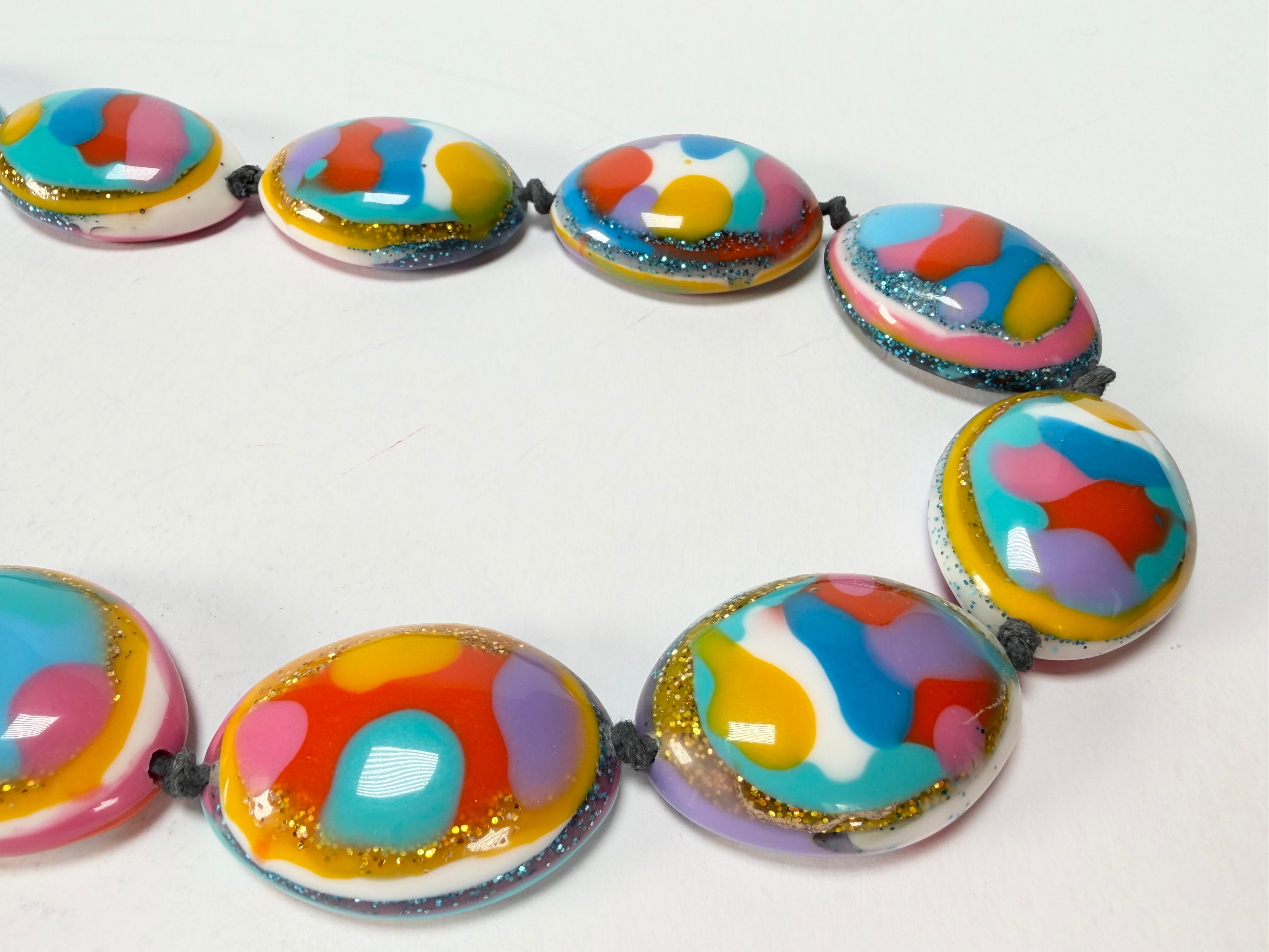 Jackie Brazil "Kathy" Small Riverstones Kandinsky 70cm Necklace ( N3750 )