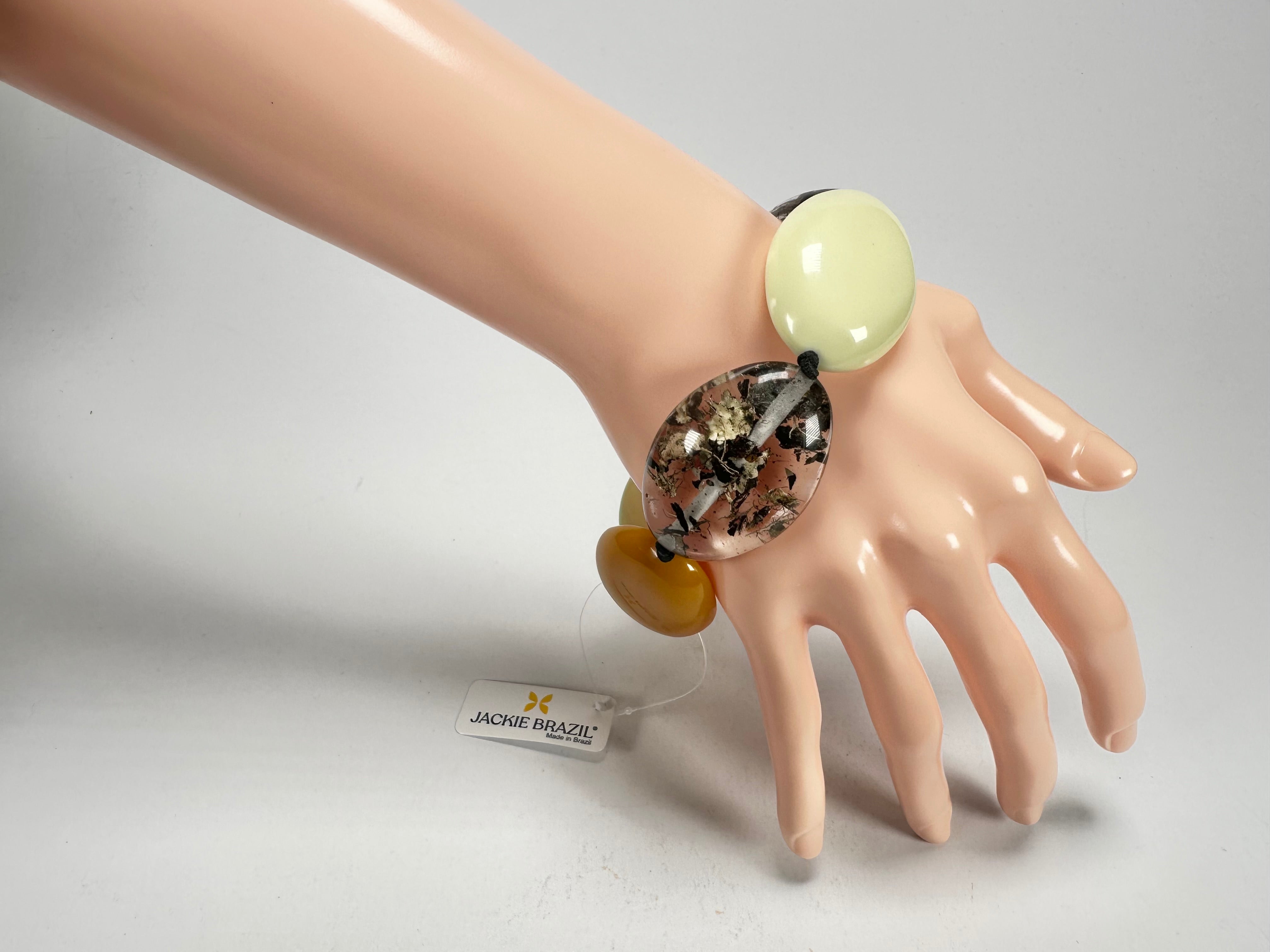 Jackie Brazil "Kathy" Seasons Mix Small Riverstones Bracelet ( B0800 )