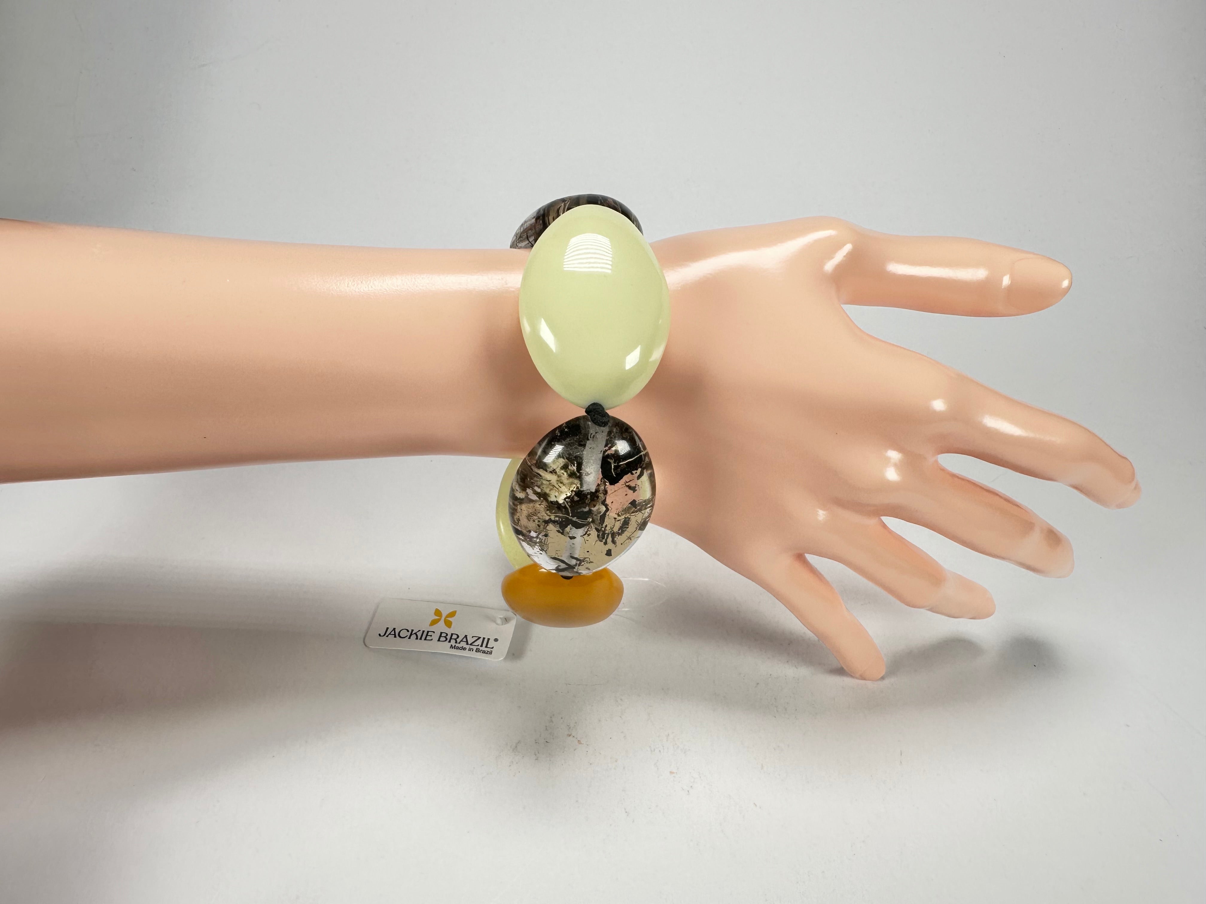 Jackie Brazil "Kathy" Seasons Mix Small Riverstones Bracelet ( B0800 )