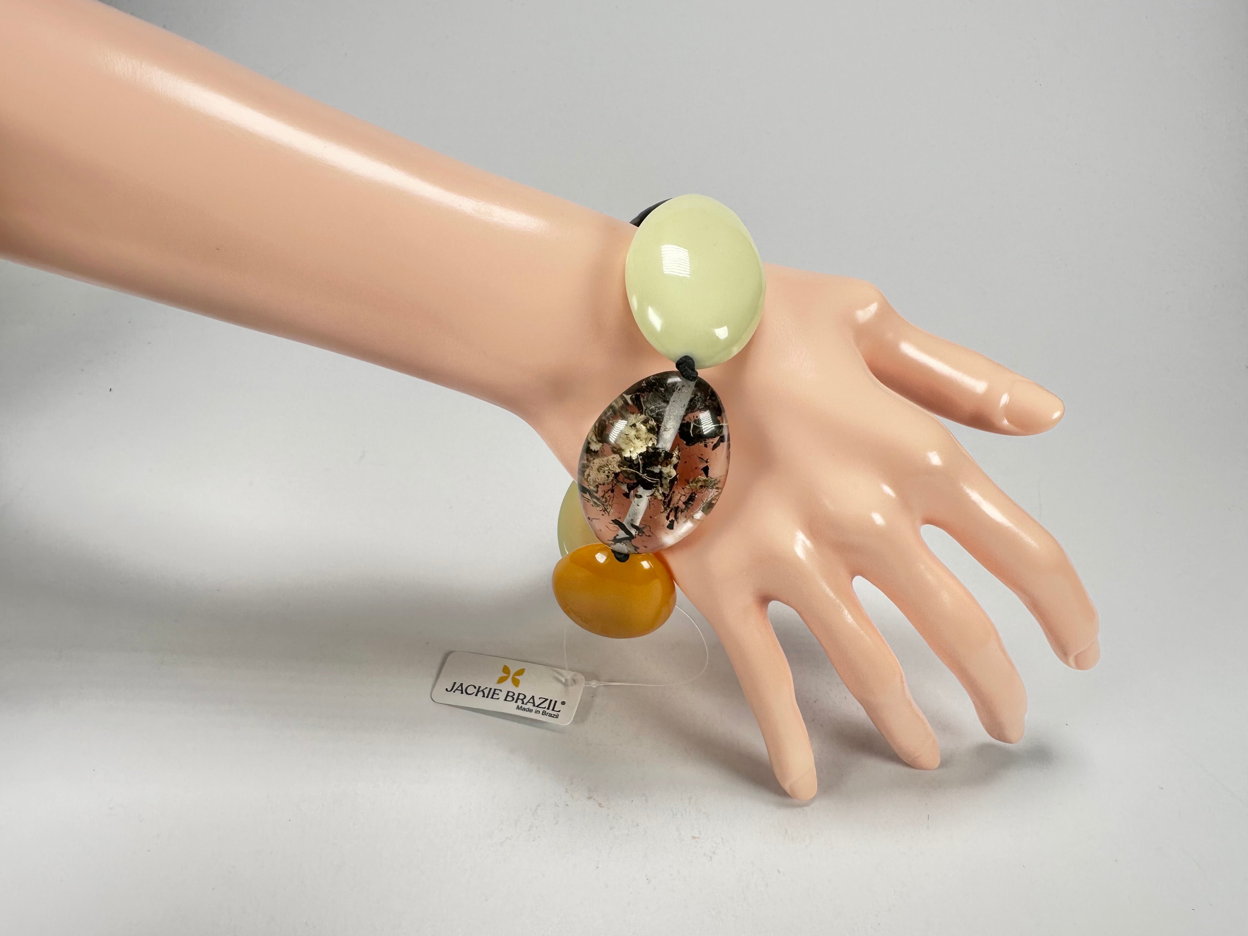 Jackie Brazil "Kathy" Seasons Mix Small Riverstones Bracelet ( B0800 )