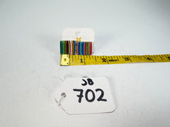 Jackie Brazil "Liquorice" Mix Colours Small Square Resin Earrings ( E0074 )