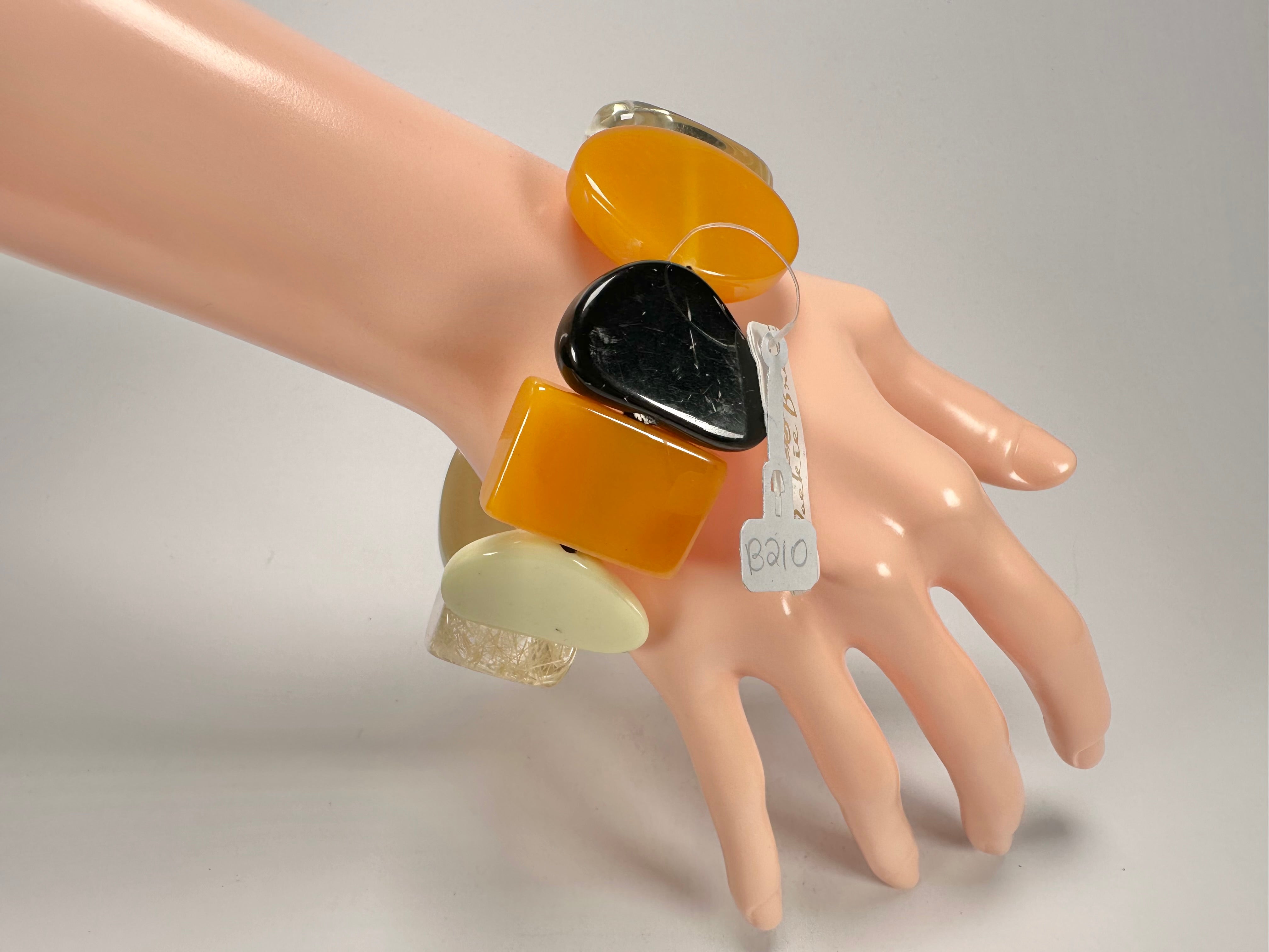 Jackie Brazil "Indiana" Seasons Mix Multi Bead Resin Bracelet ( B0210 )