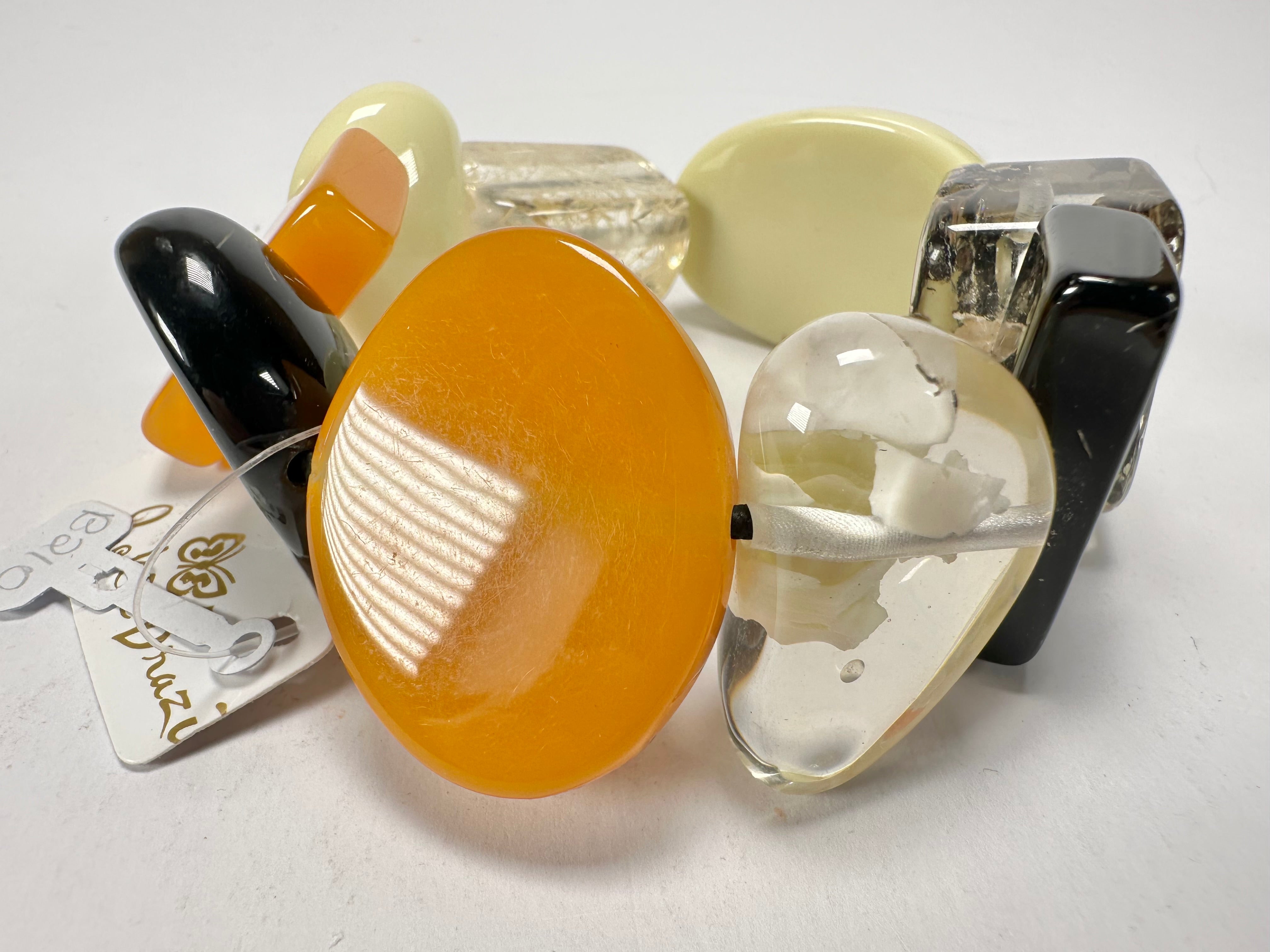 Jackie Brazil "Indiana" Seasons Mix Multi Bead Resin Bracelet ( B0210 )