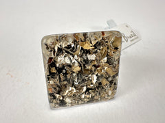 Jackie Brazil "Seaweed" Large Square Resin Ring ( R1715 ) Size UK P / USA 8