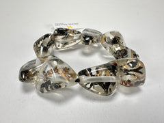 Jackie Brazil "Diamonds" Seaweed Flintstone Bone Bracelet ( B0211 )