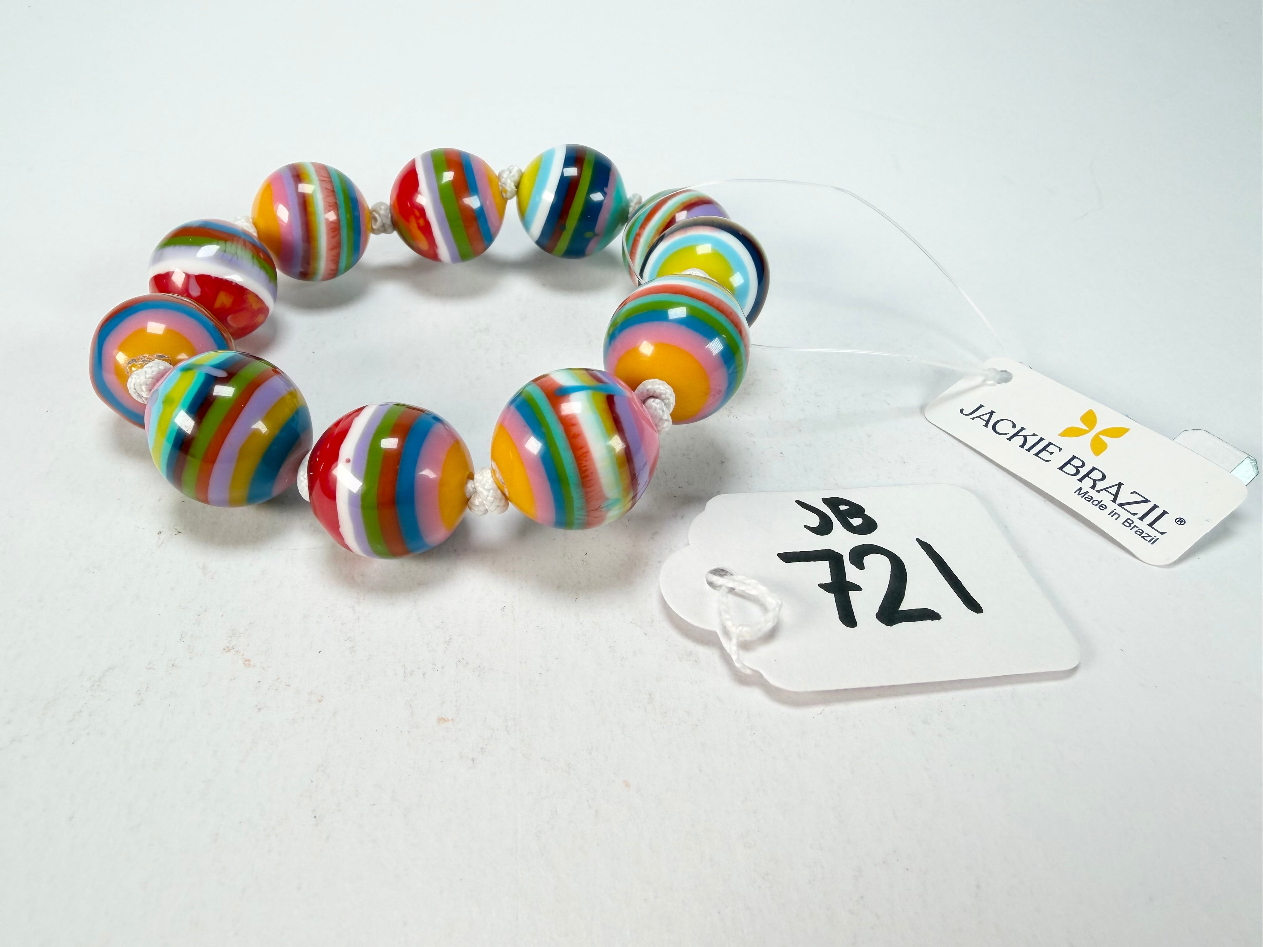 Jackie Brazil "Lola" Liquorice All Sorts Medium Spheres Bracelet ( B2695 )