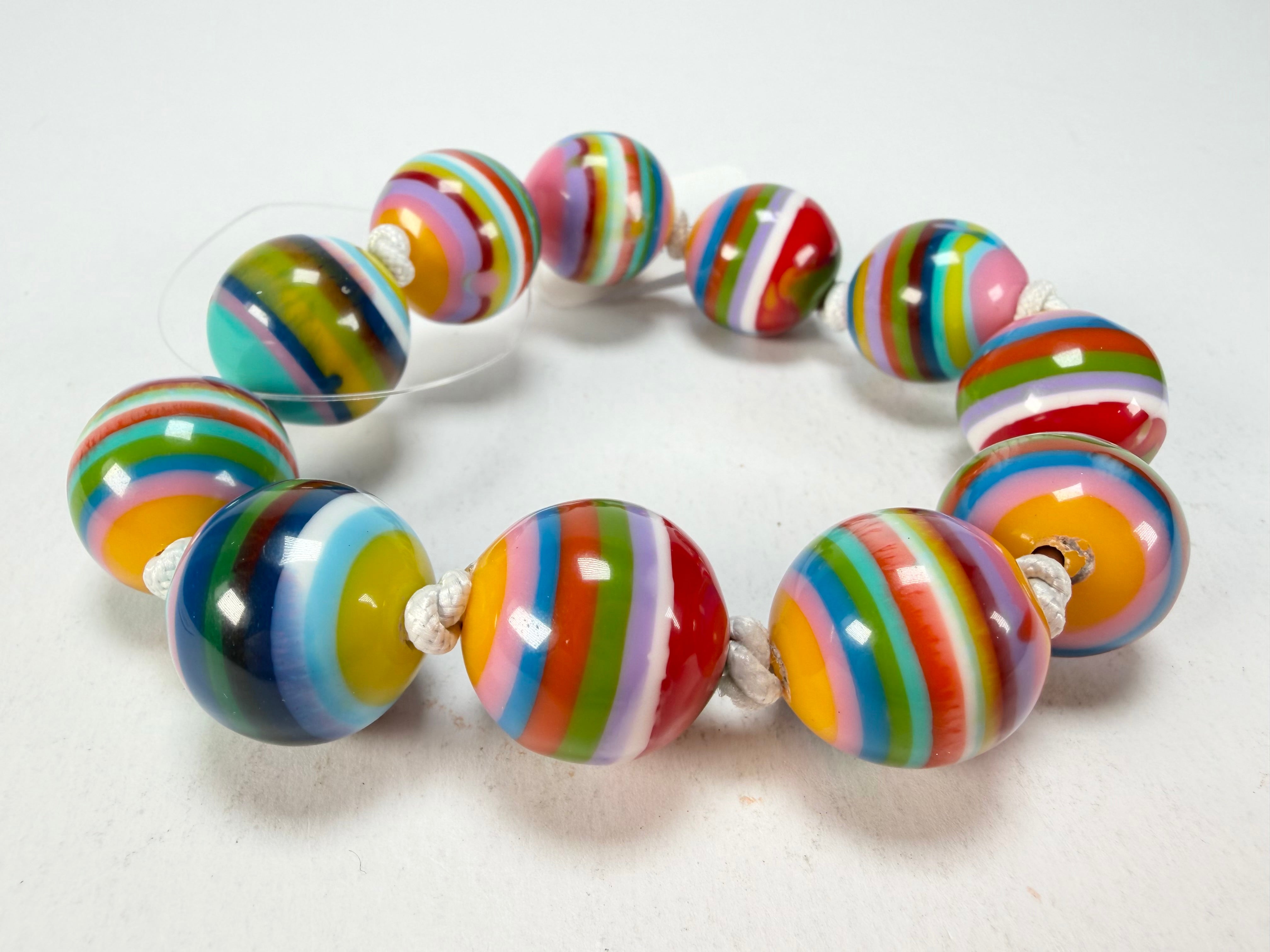 Jackie Brazil "Lola" Liquorice All Sorts Medium Spheres Bracelet ( B2695 )