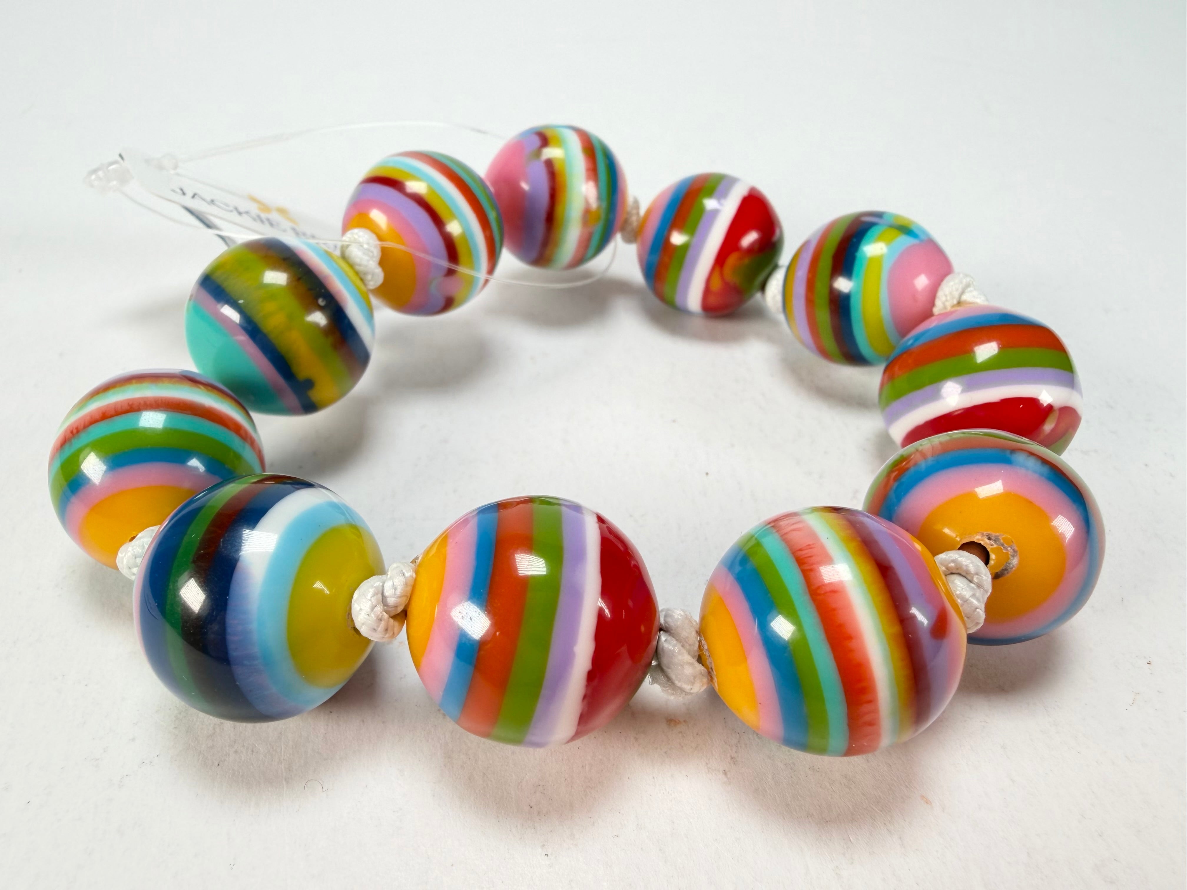 Jackie Brazil "Lola" Liquorice All Sorts Medium Spheres Bracelet ( B2695 )