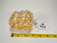 Jackie Brazil "Tulip" Gold Flakes Elasticated Bracelet ( B0026 )