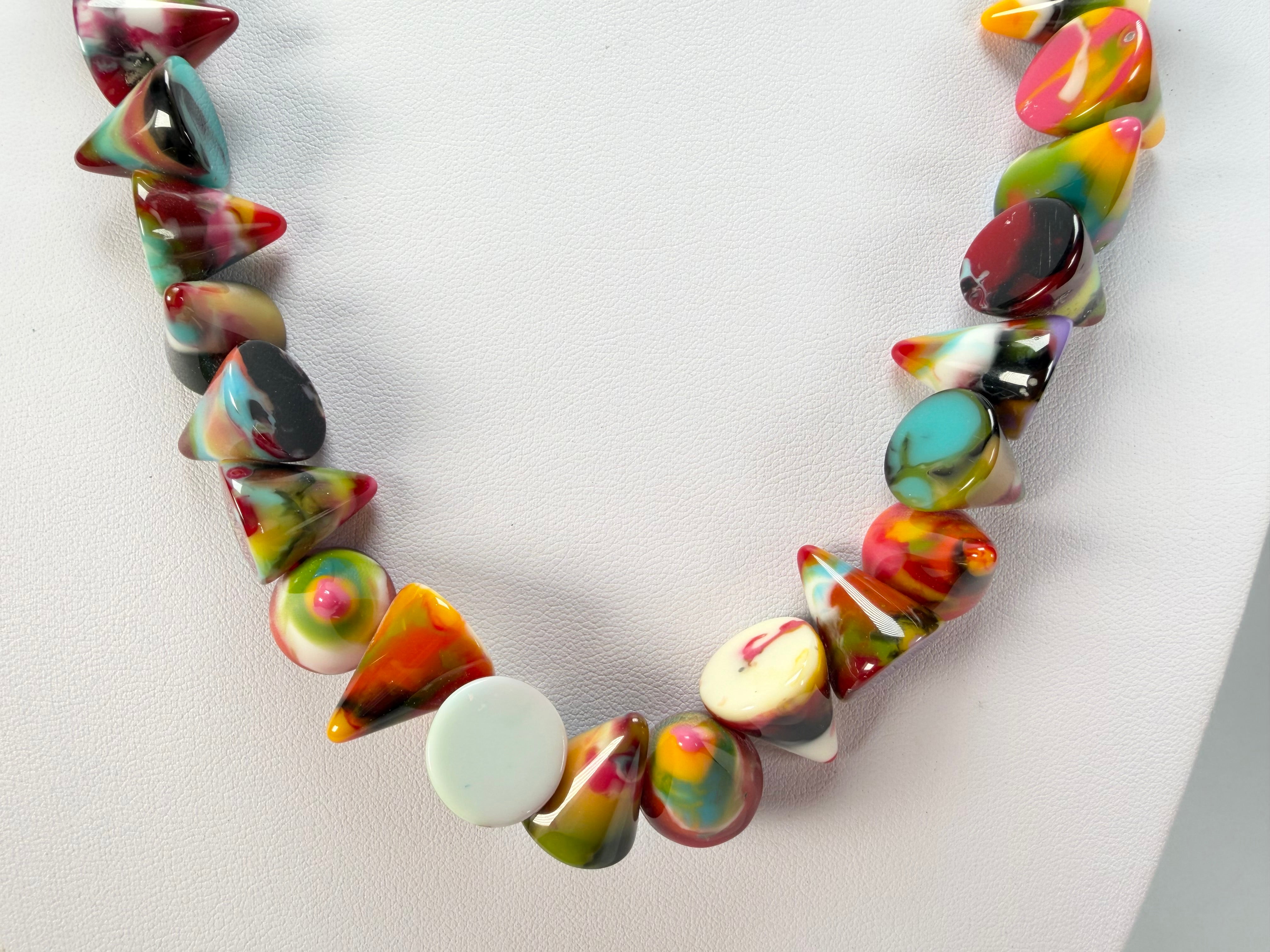 Jackie Brazil "Corina" Small Cones Kandinsky 55cm Necklace ( N0058 )