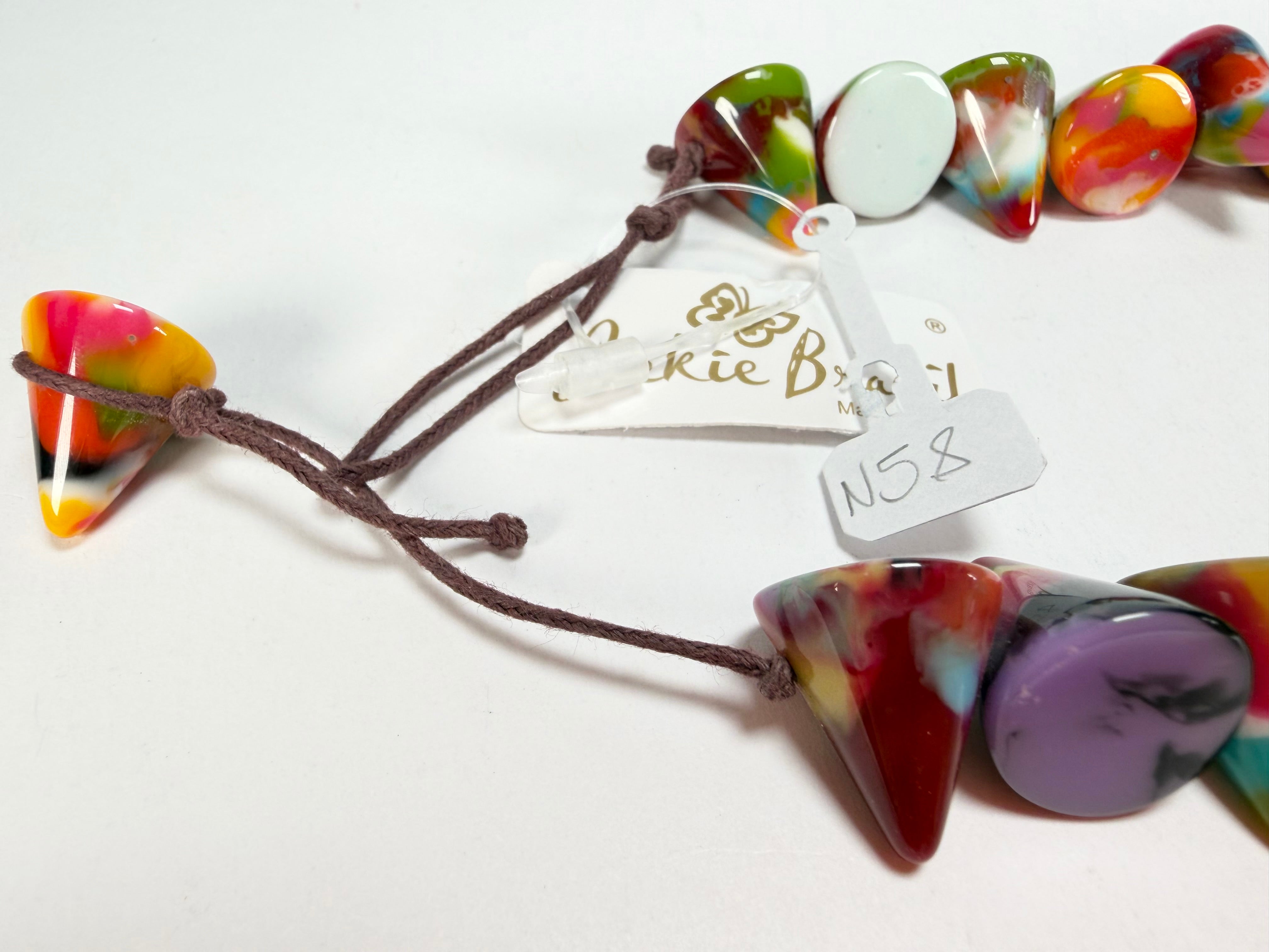 Jackie Brazil "Corina" Small Cones Kandinsky 55cm Necklace ( N0058 )