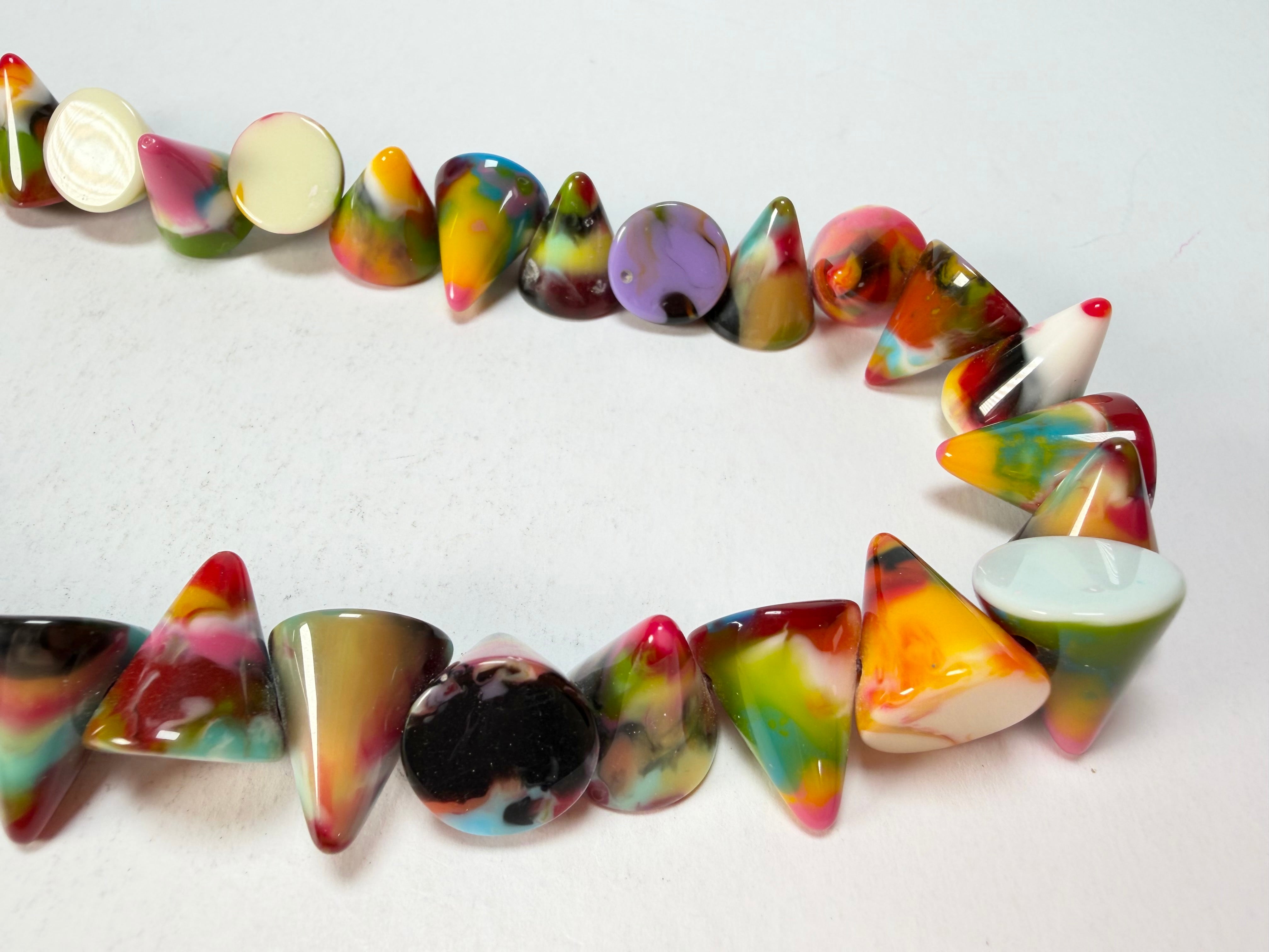 Jackie Brazil "Corina" Small Cones Kandinsky 55cm Necklace ( N0058 )