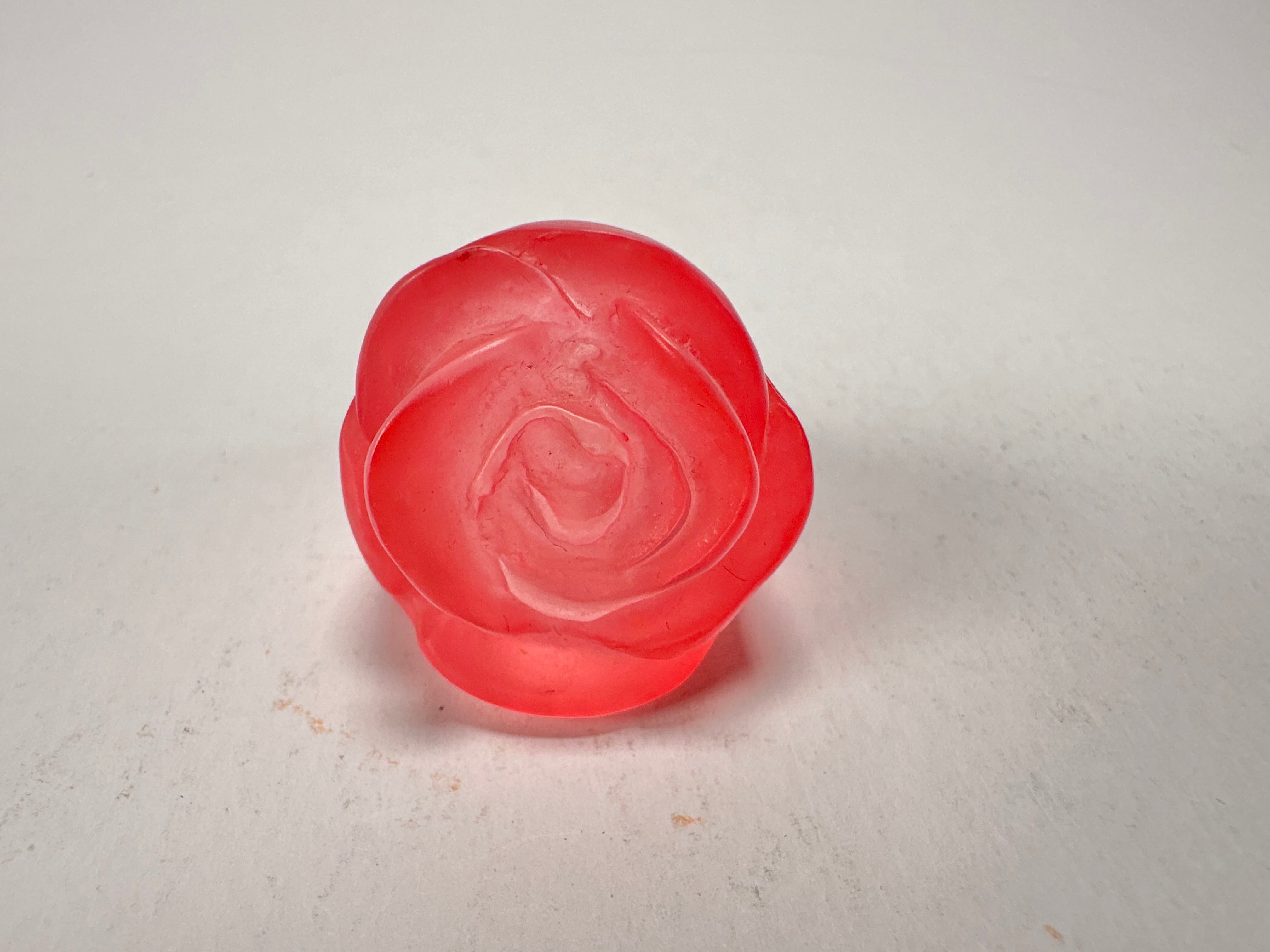 Jackie Brazil "Rose" Light Pink Resin Rose Ring ( R0585 ) Size UK T / US 9.5