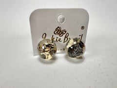 Jackie Brazil "Betty" Seaweed Small Ball Stud Resin Earrings ( E0095 )