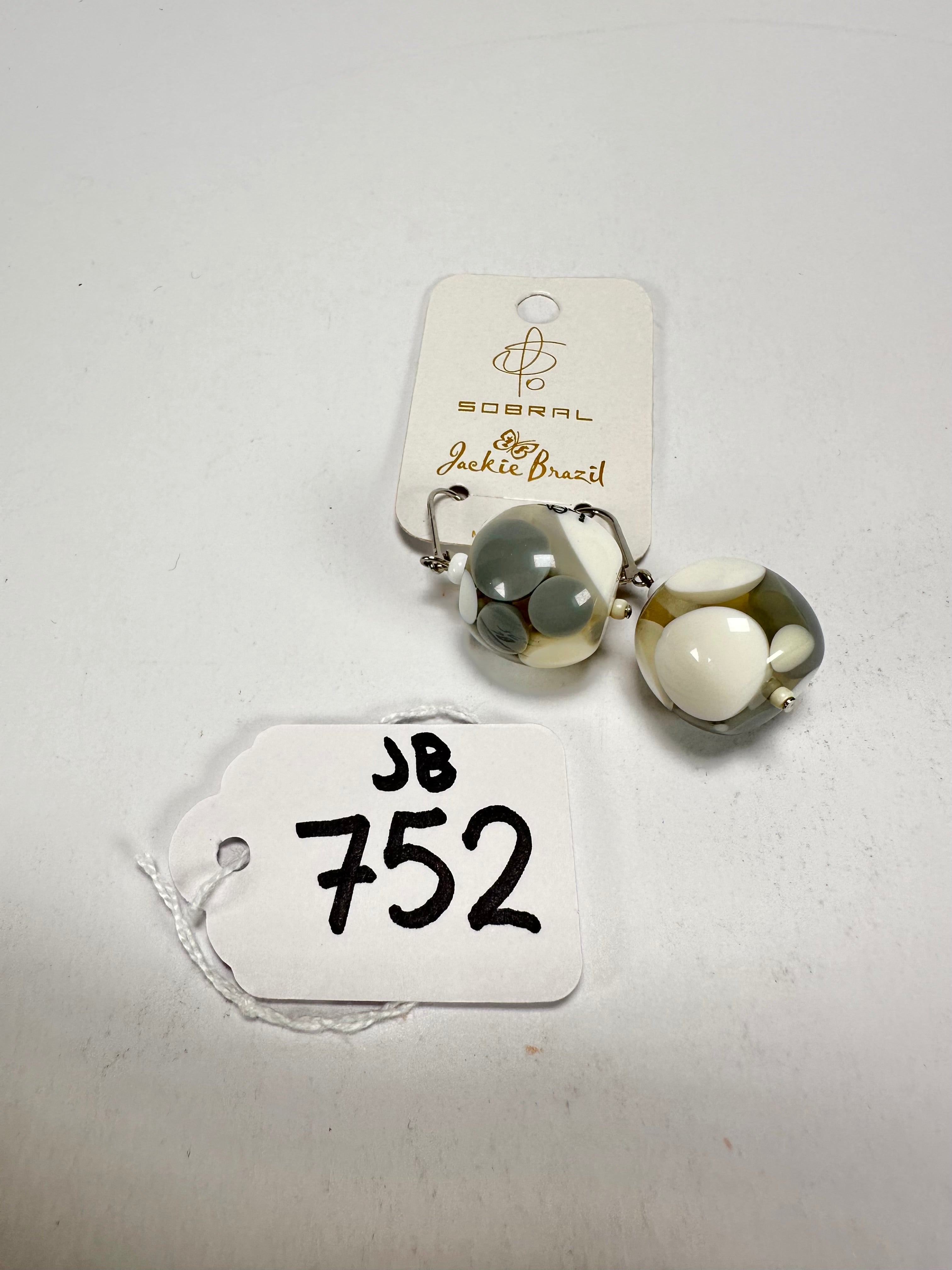 Jackie Brazil "Spots" Spotted Balls Resin Earrings ( E1468 )