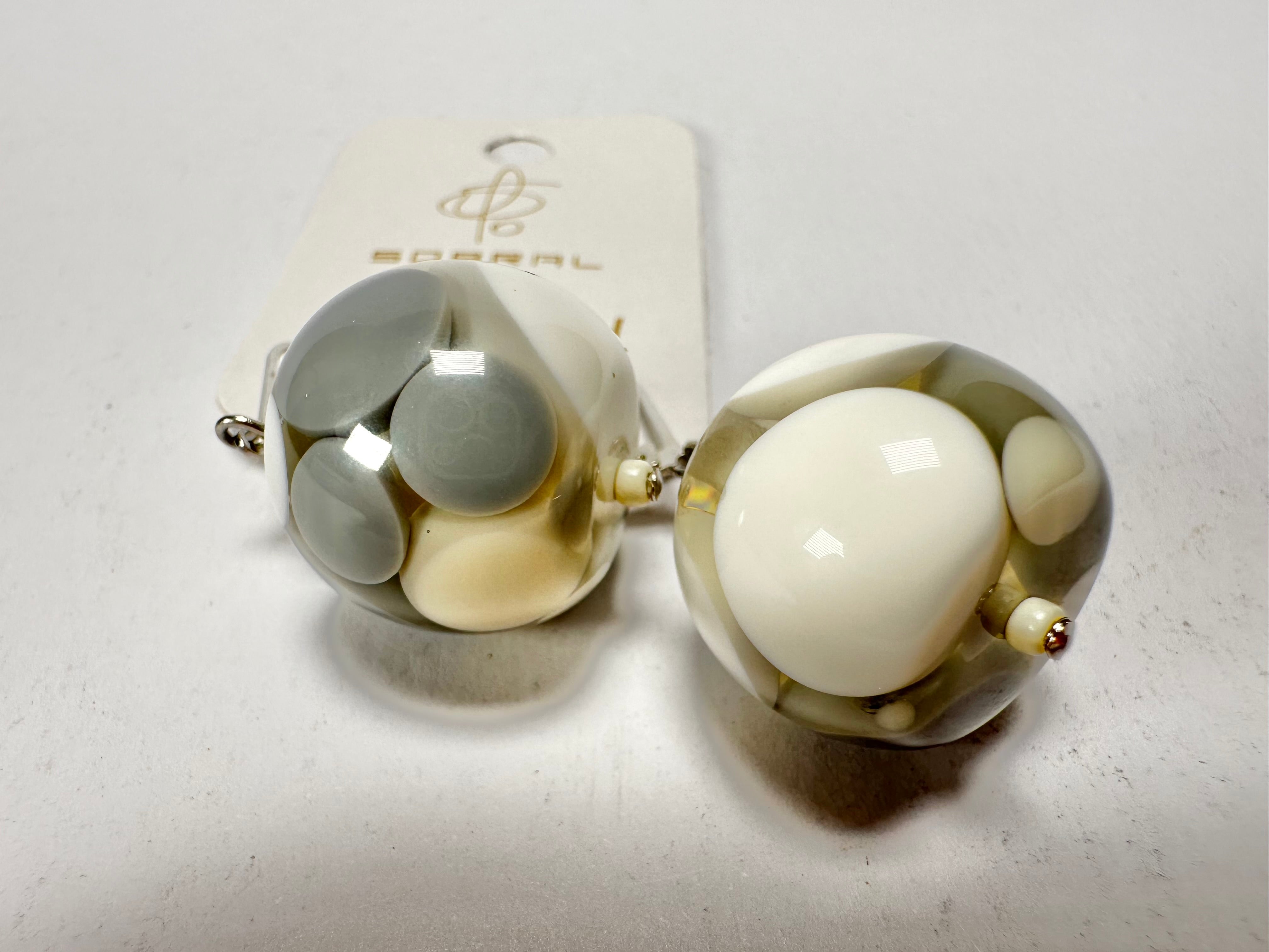 Jackie Brazil "Spots" Spotted Balls Resin Earrings ( E1468 )