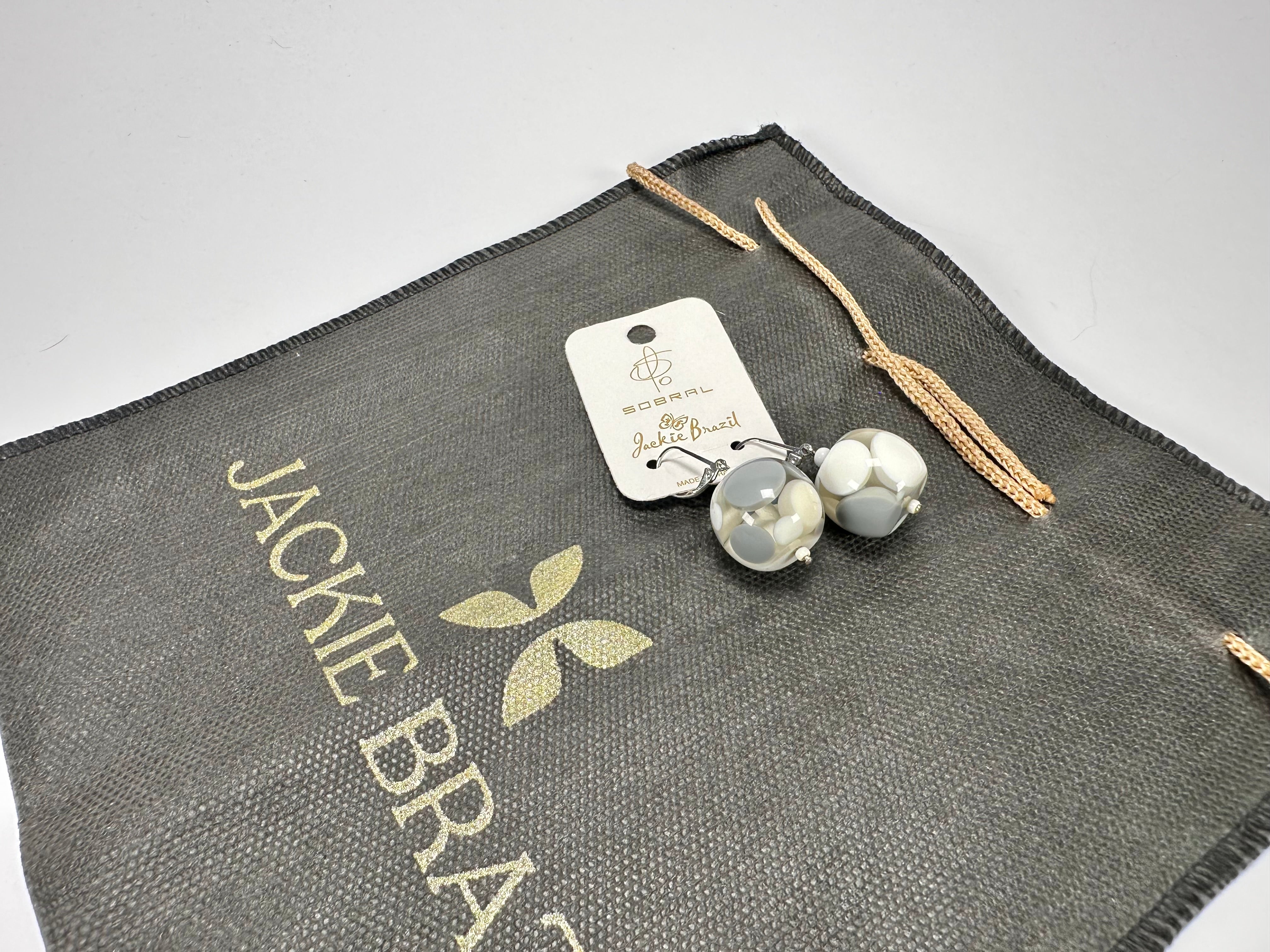 Jackie Brazil "Spots" Spotted Balls Resin Earrings ( E1468 )