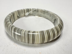 Jackie Brazil "Thin Cat Eye" Liquorice Allsorts with Cat Eye Cream Mix 1.3cm Resin Bangle ( B1151 )