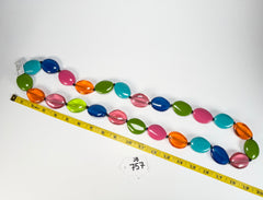 Jackie Brazil "Kathy" Transparent Paris Mix Small Riverstones 100cm Necklace ( N3760 )