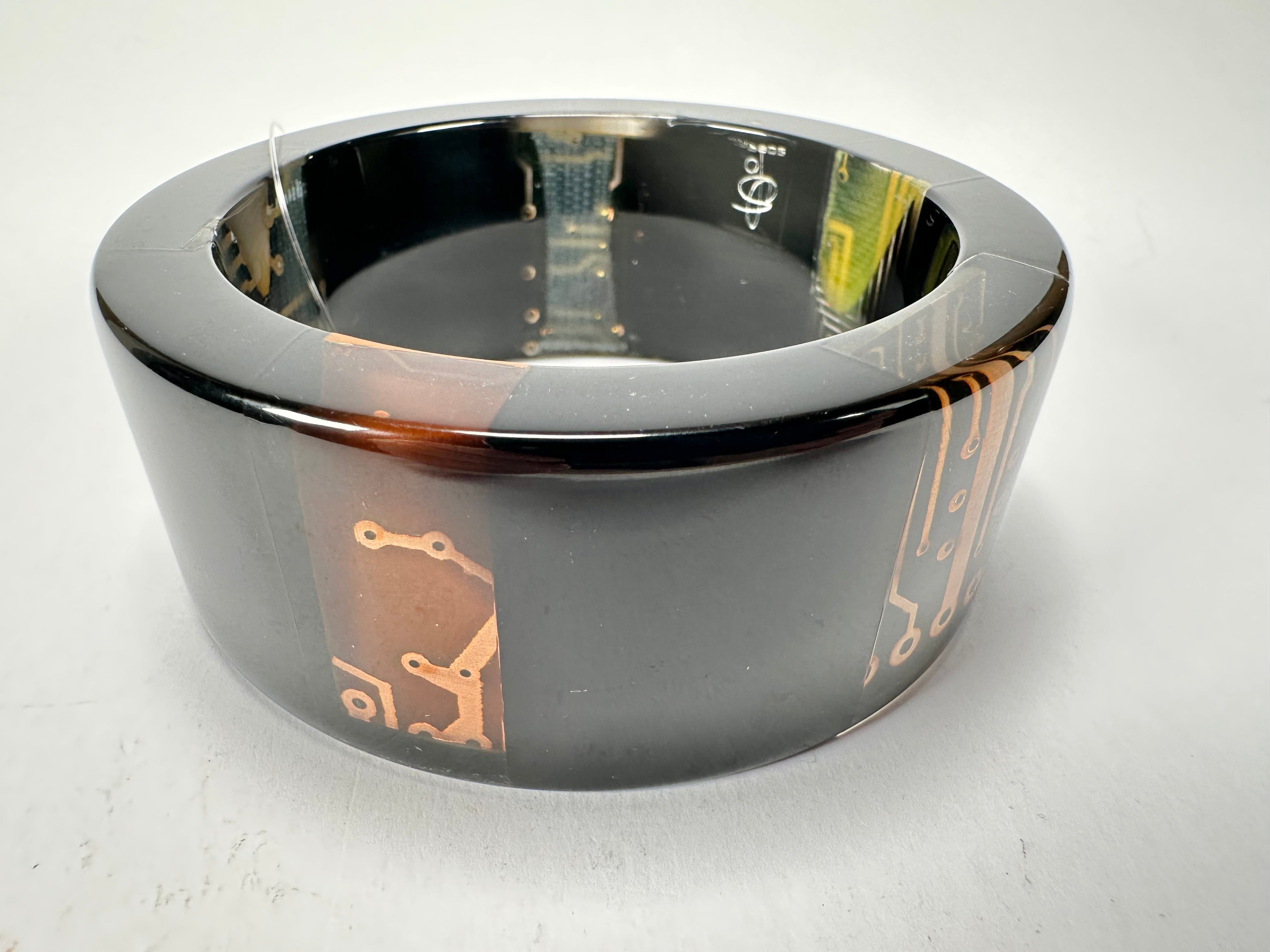 Jackie Brazil "Ultra" Digital Flash Solid Round 3.4cm Bangle ( B3243 )