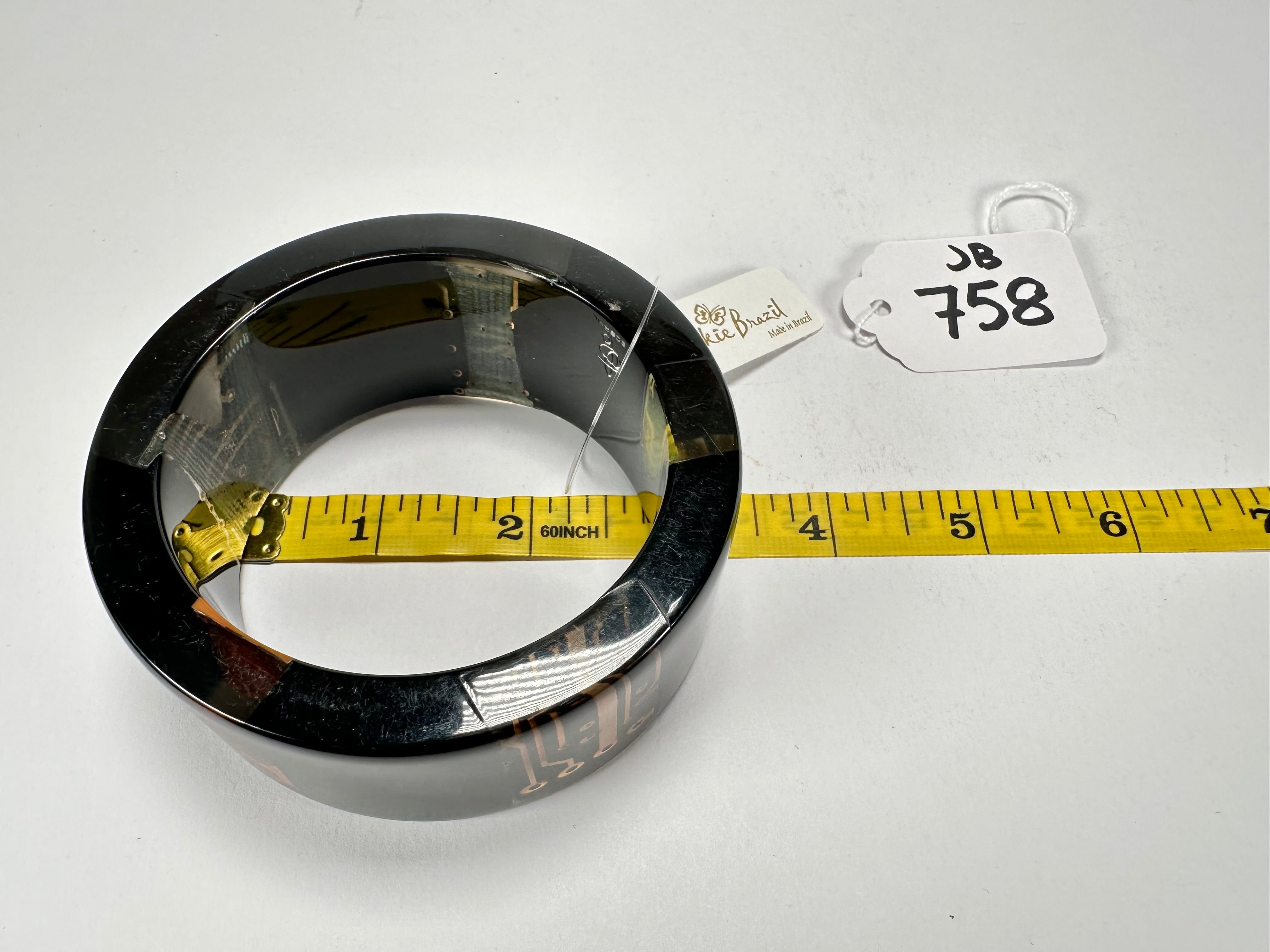 Jackie Brazil "Ultra" Digital Flash Solid Round 3.4cm Bangle ( B3243 )