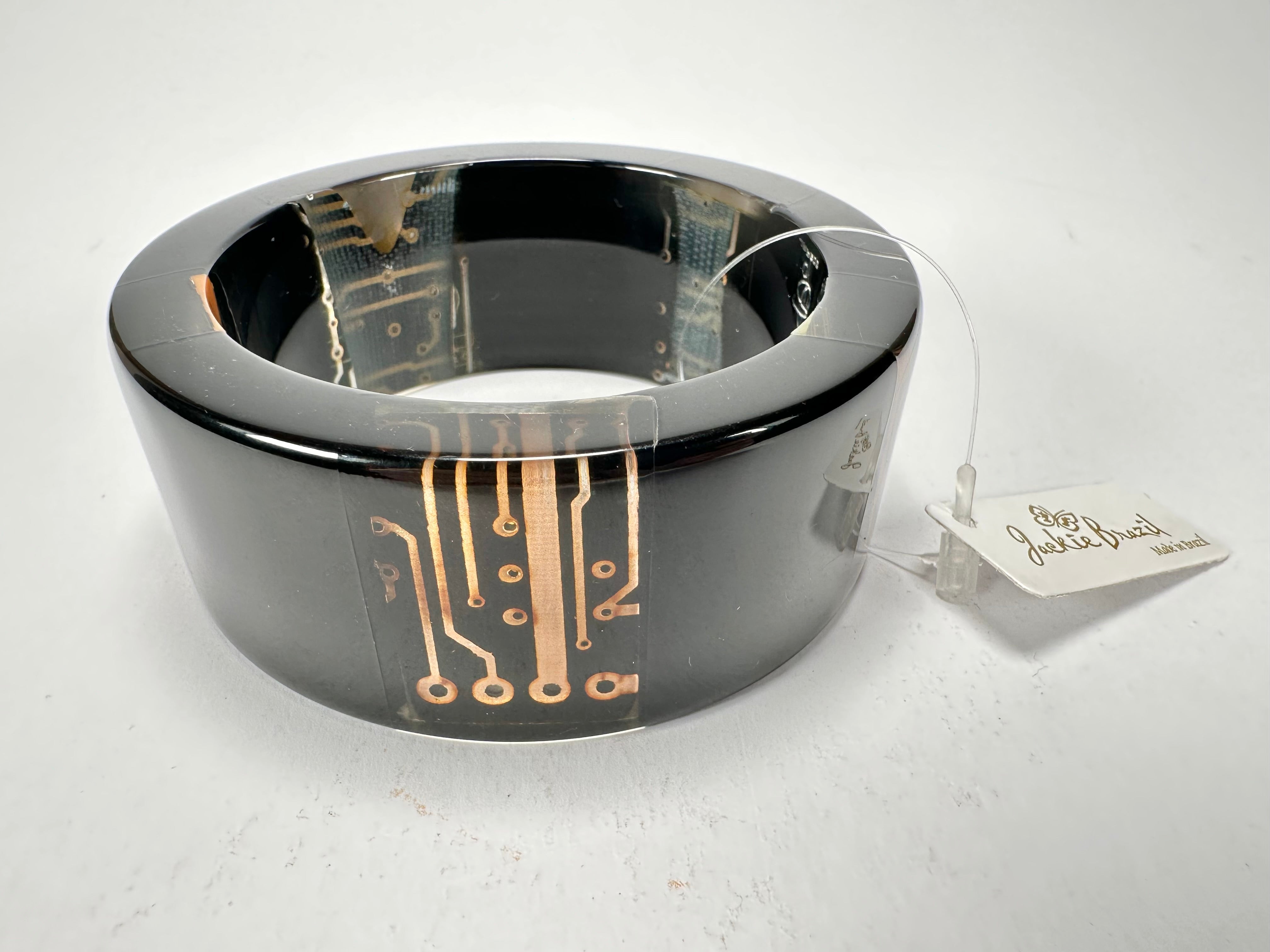 Jackie Brazil "Ultra" Digital Flash Solid Round 3.4cm Bangle ( B3243 )