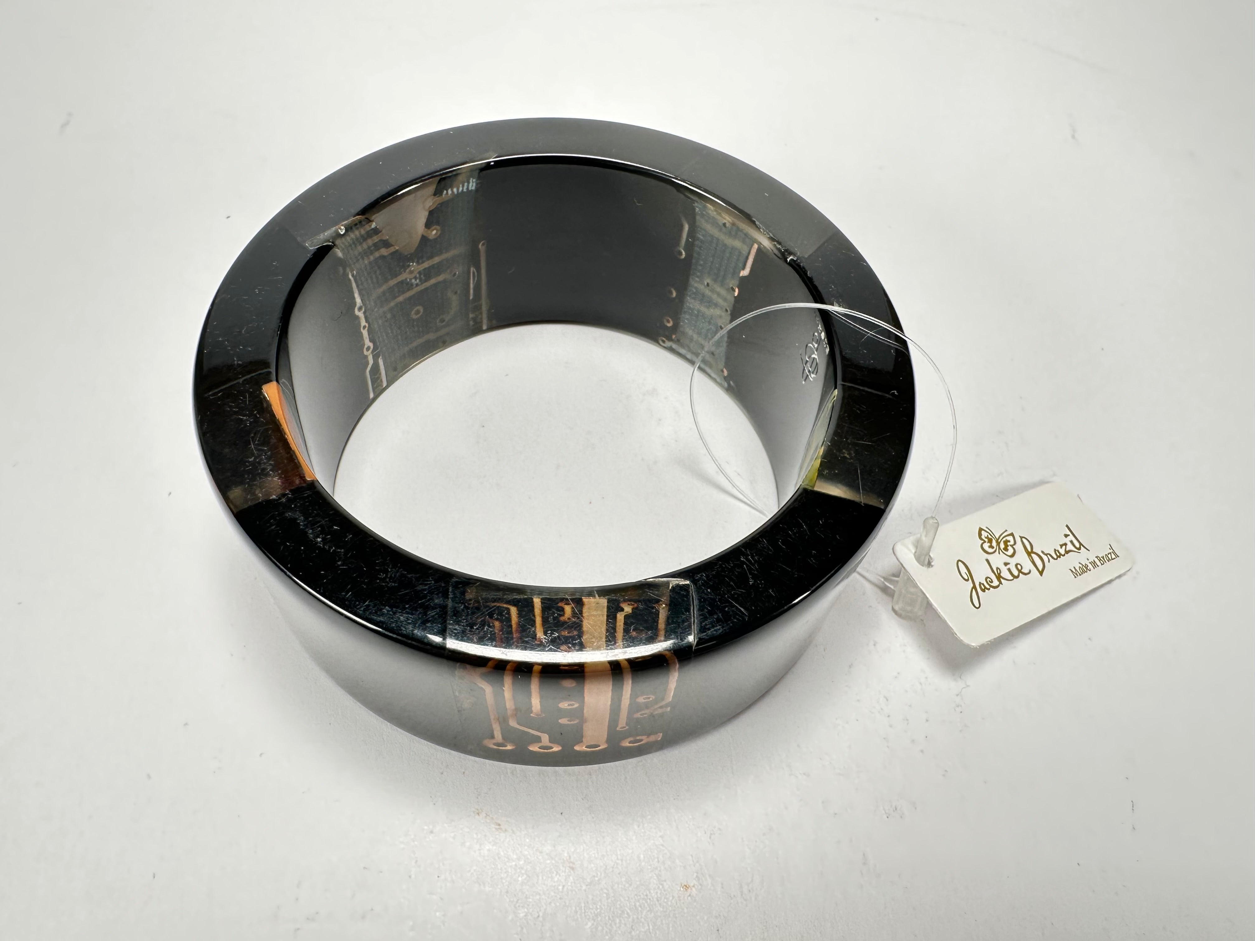 Jackie Brazil "Ultra" Digital Flash Solid Round 3.4cm Bangle ( B3243 )