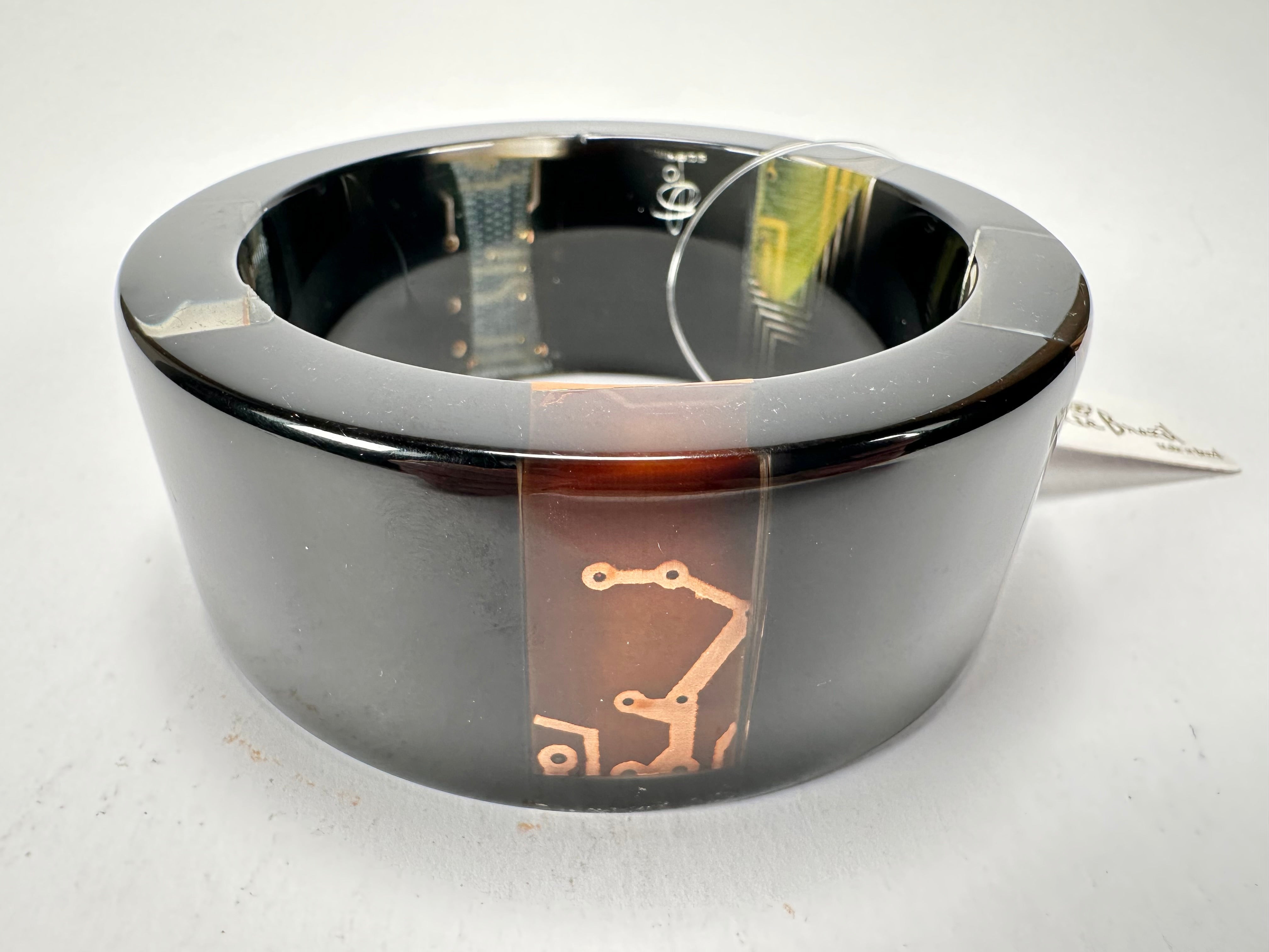 Jackie Brazil "Ultra" Digital Flash Solid Round 3.4cm Bangle ( B3243 )