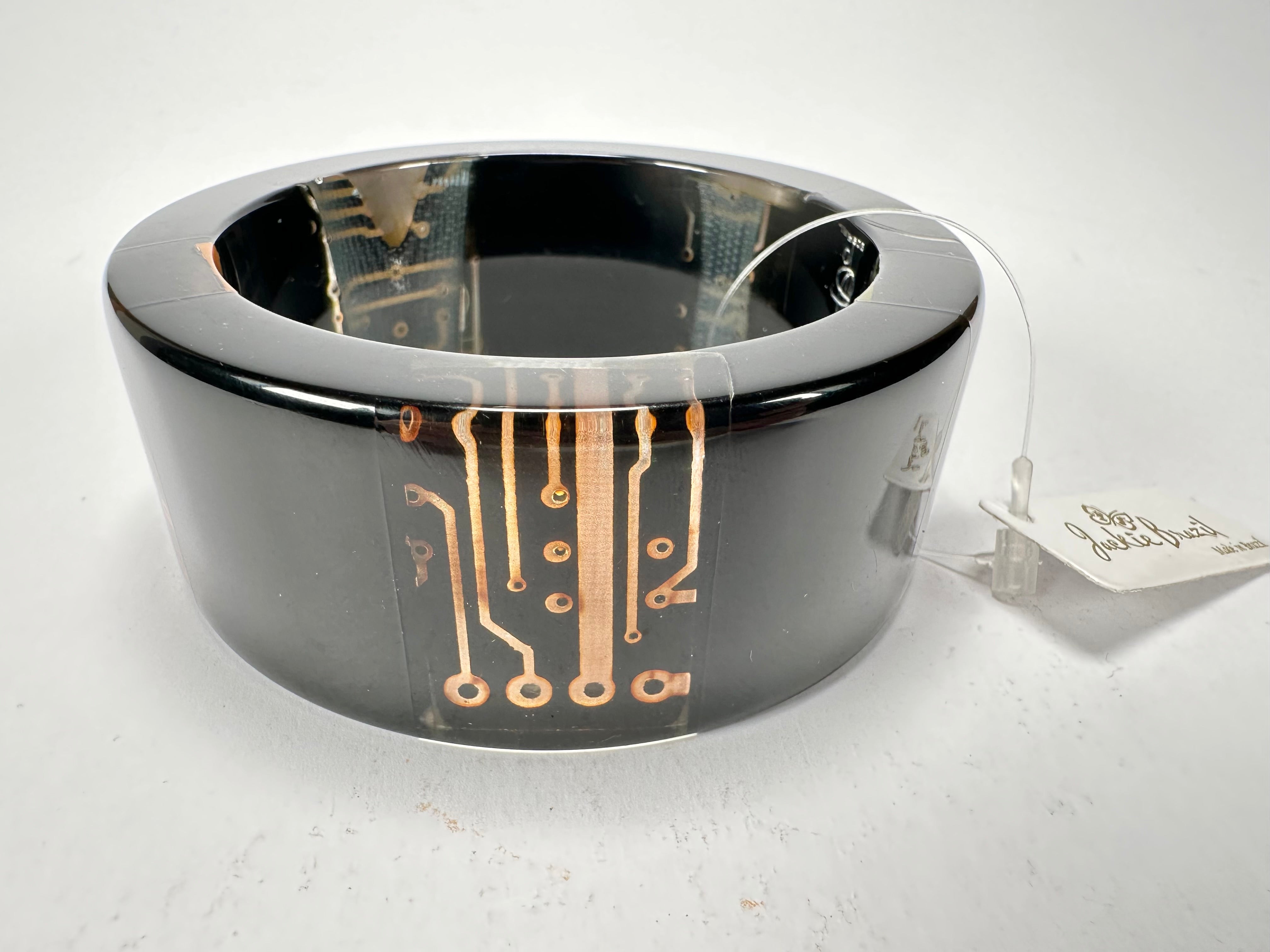 Jackie Brazil "Ultra" Digital Flash Solid Round 3.4cm Bangle ( B3243 )